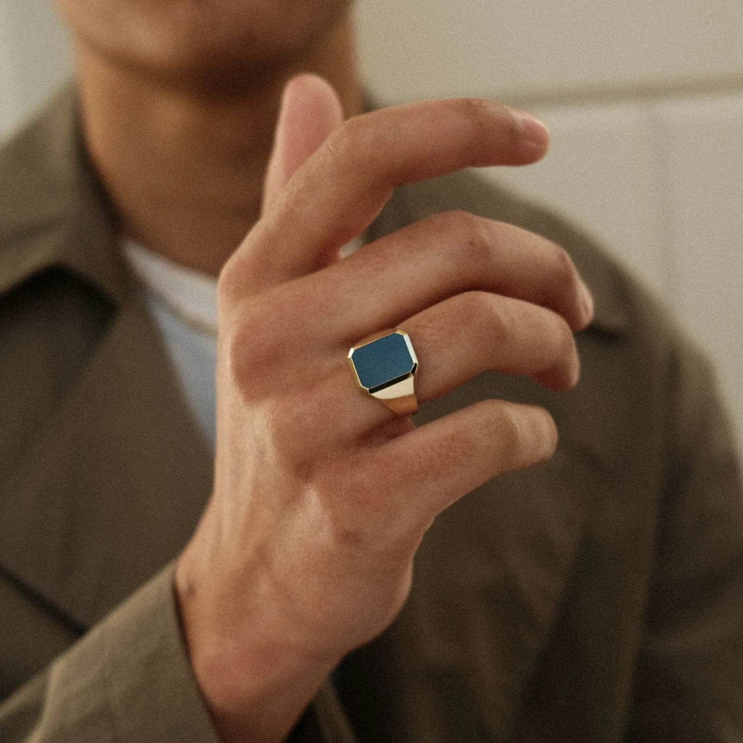 Agate Signet Ring - Image 2