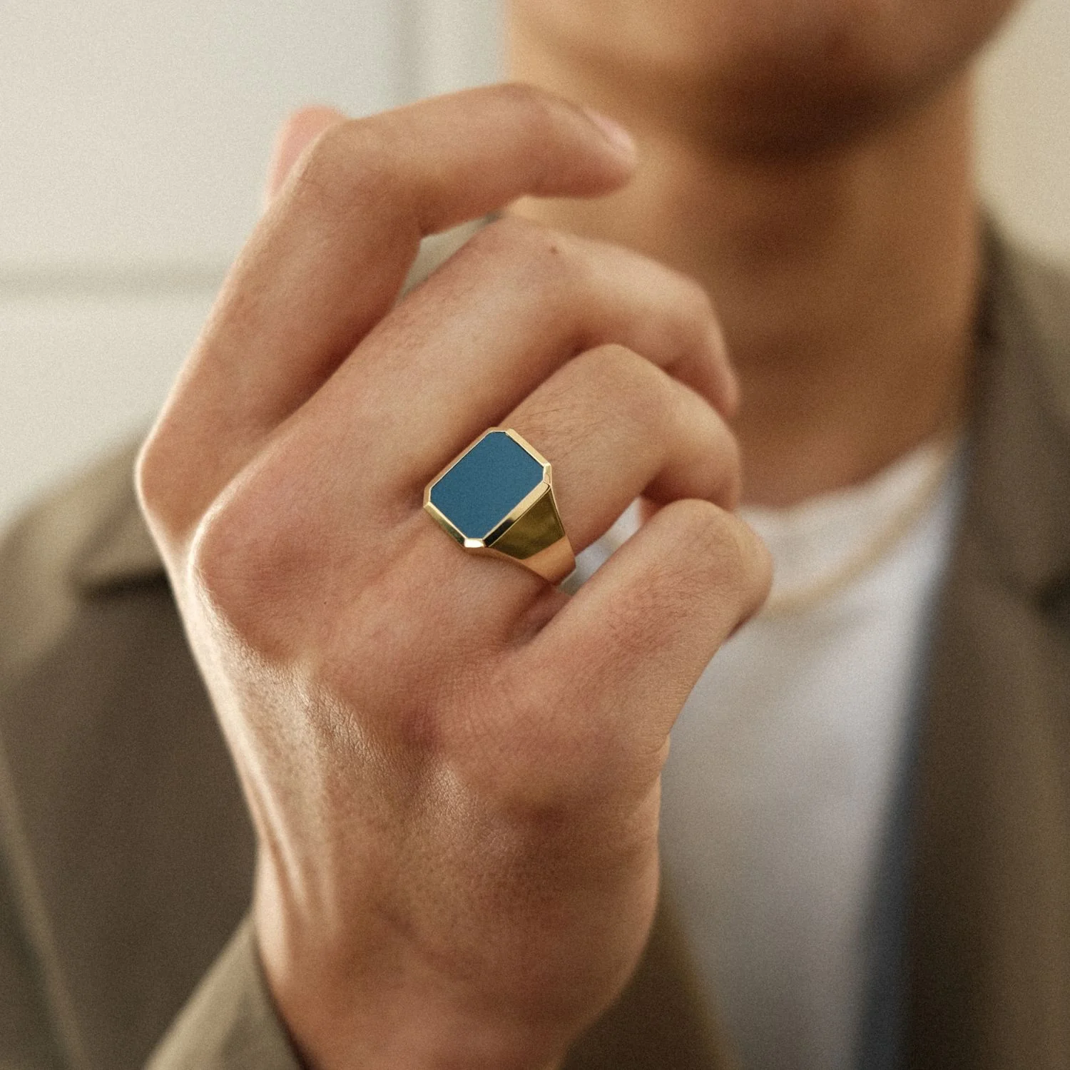 Agate Signet Ring - Image 3