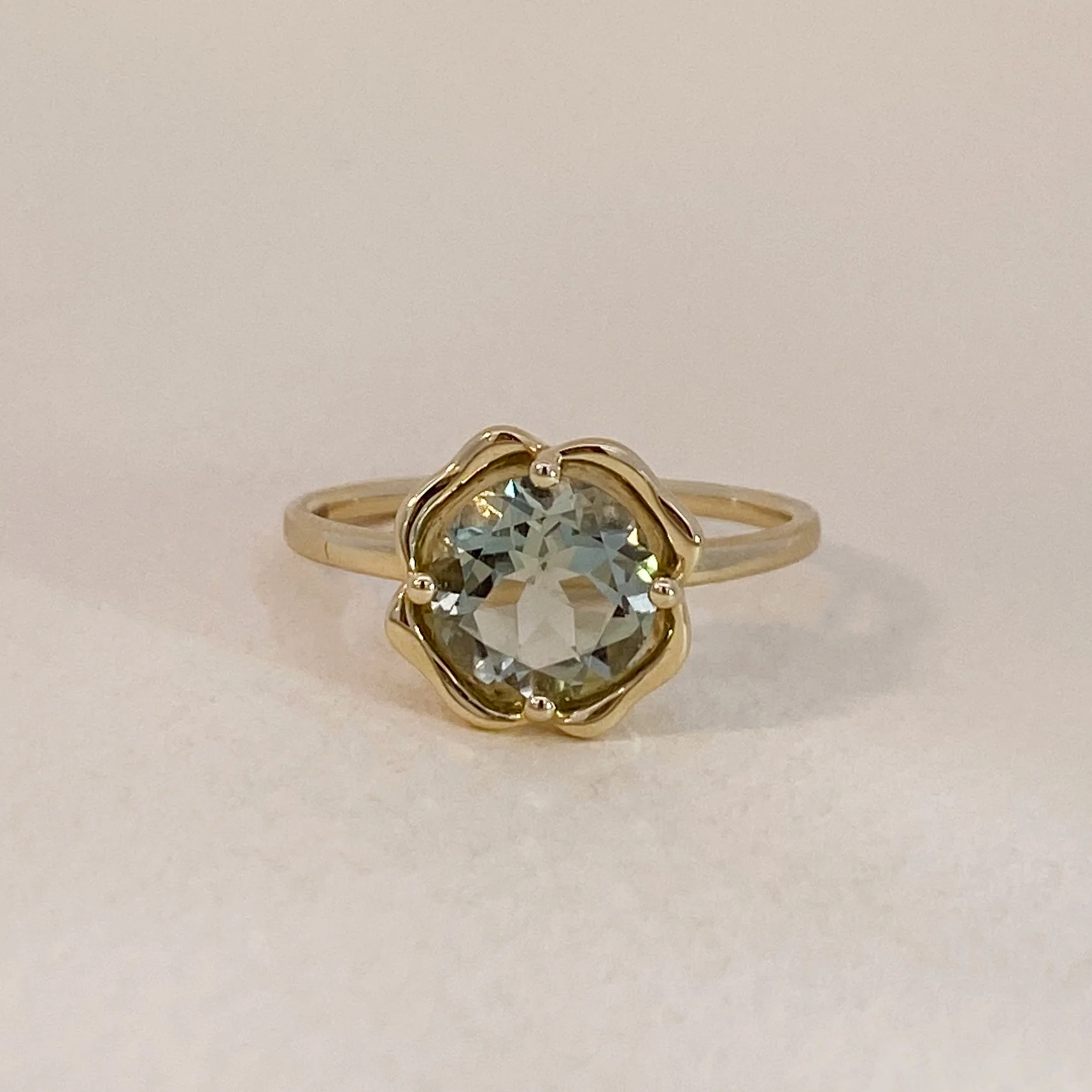 Amethyst Flower Ring