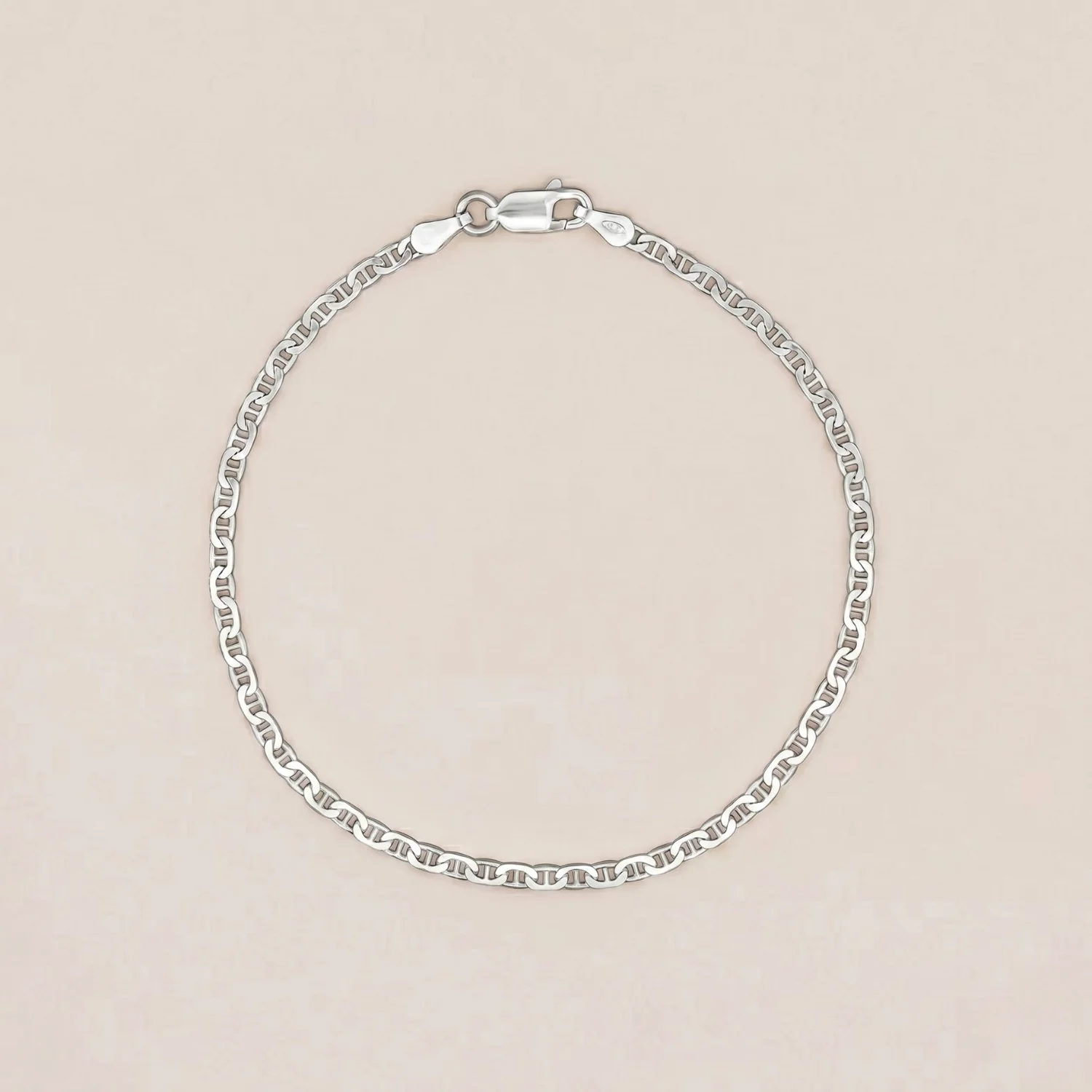 Anchor Chain Bracelet Silver