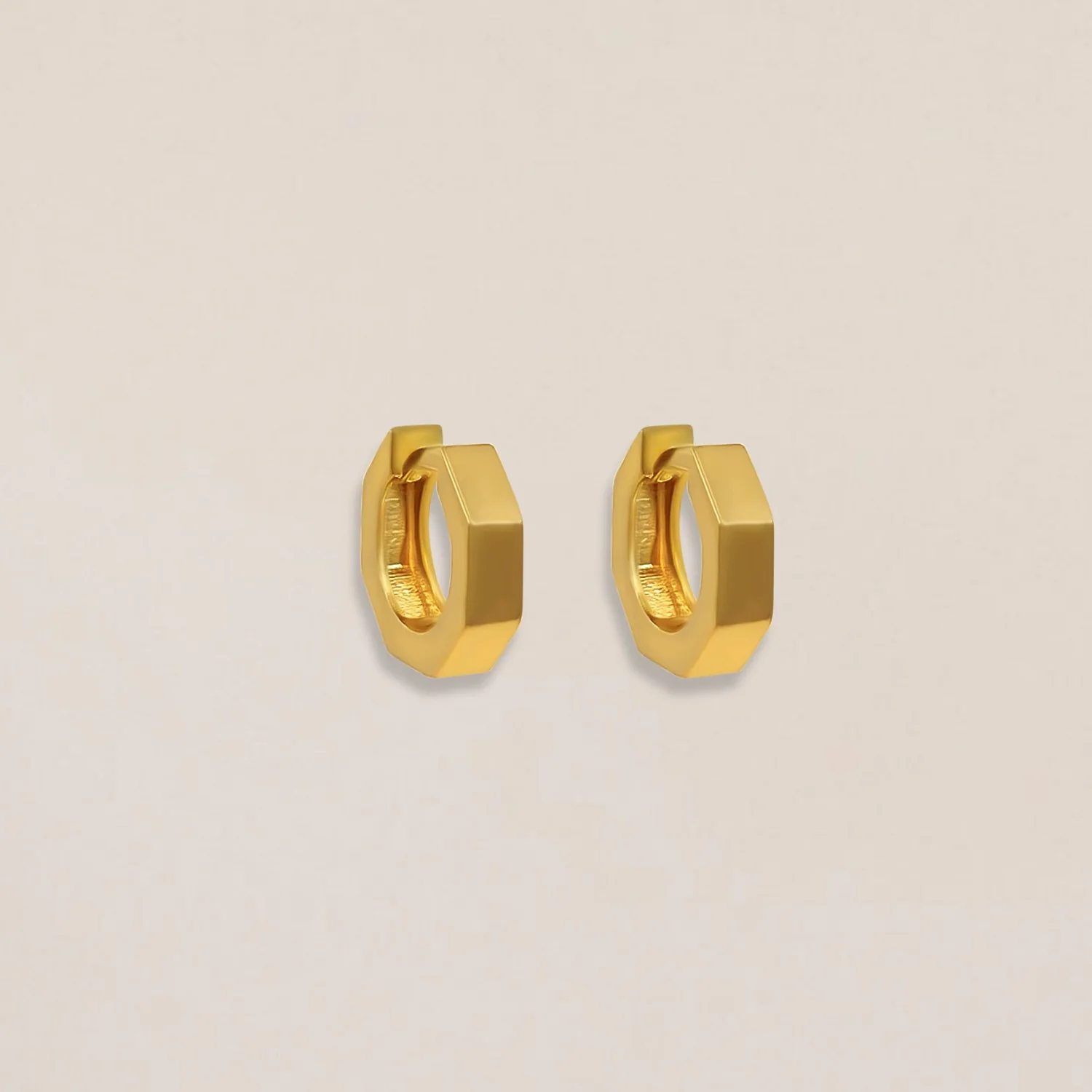 Angular Huggie Earrings