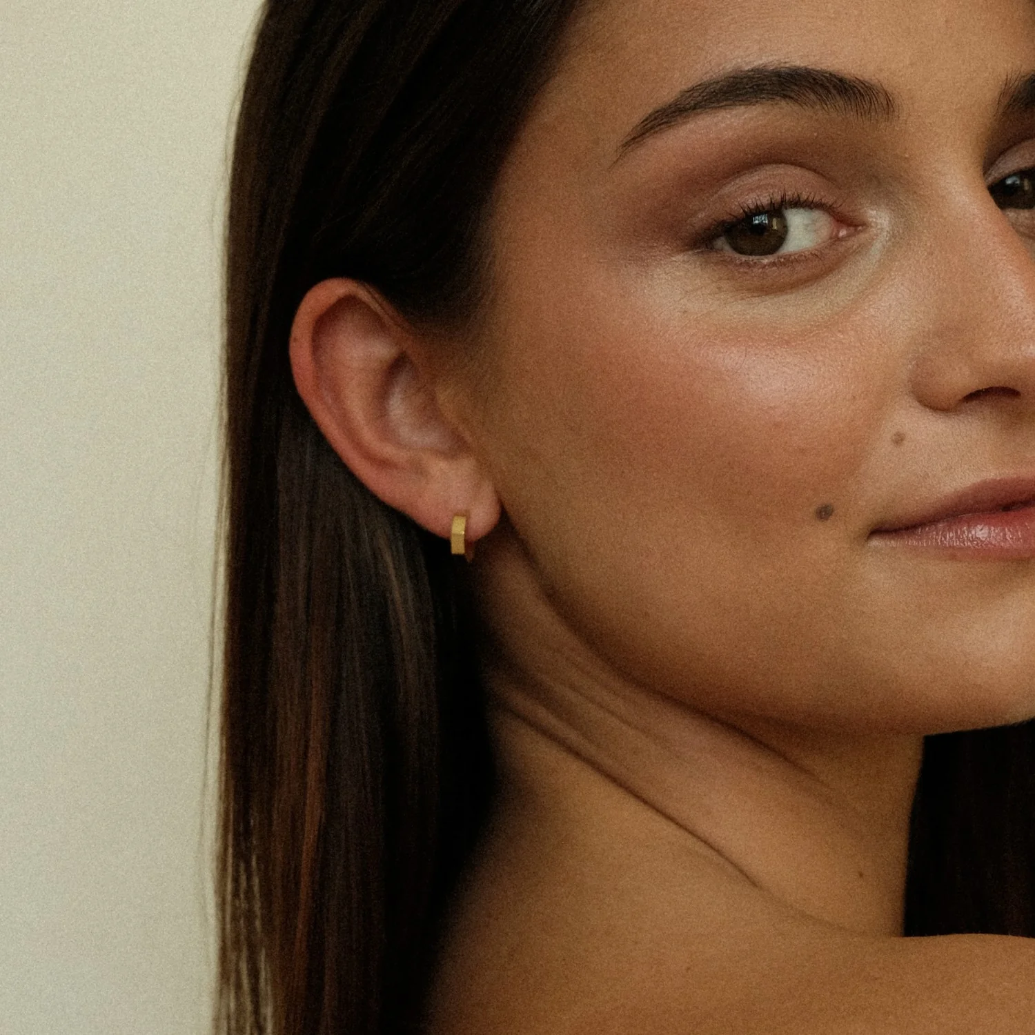 Angular Huggie Earrings - Image 2