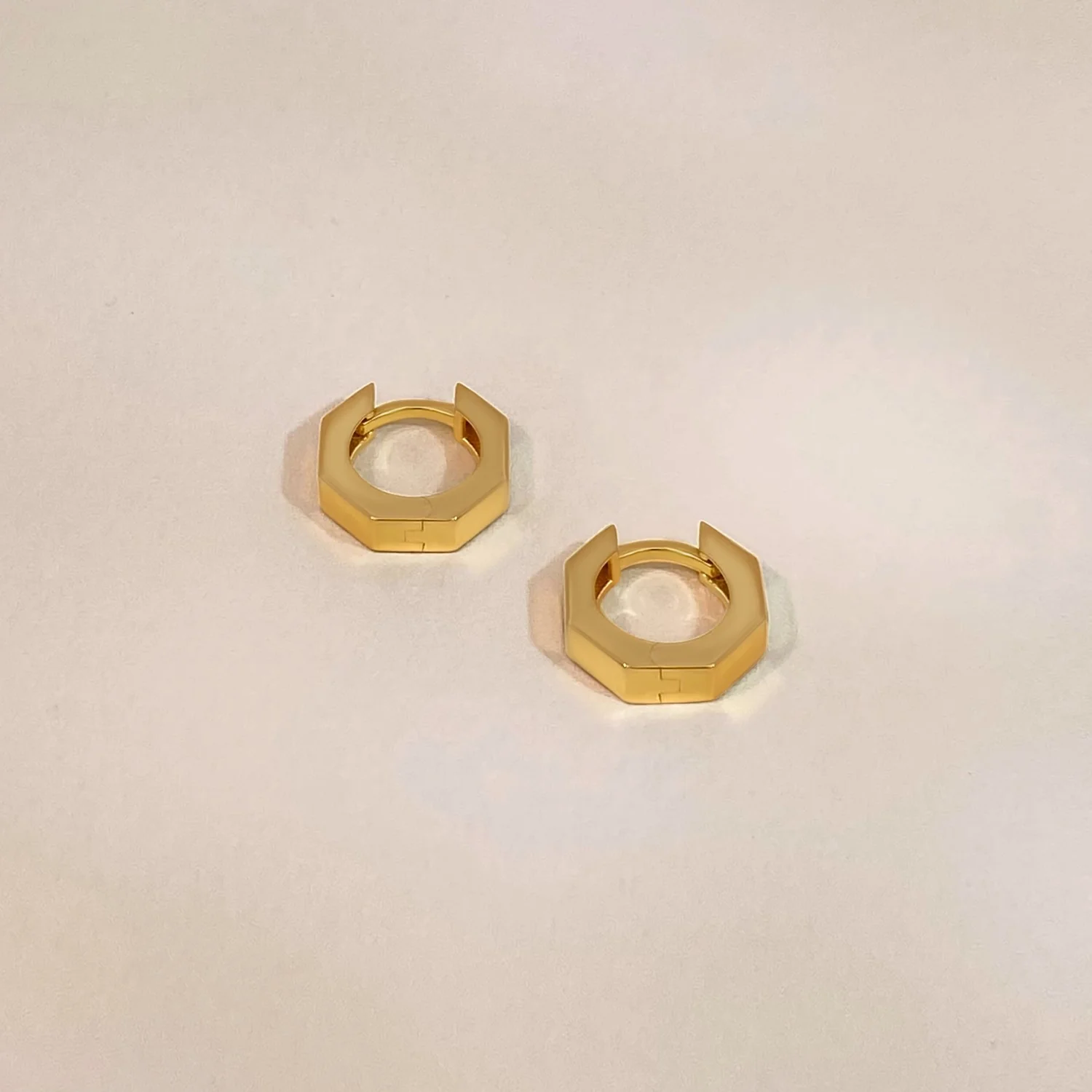 Angular Huggie Earrings - Image 3