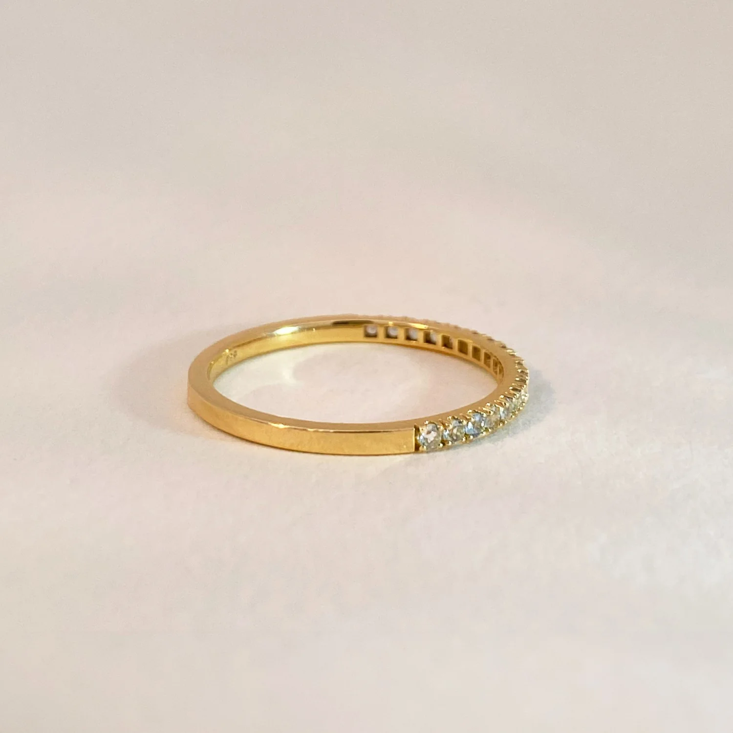 Aquamarine Row Ring - Image 3