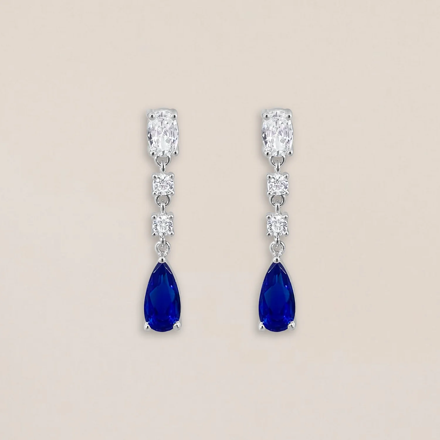 Blue Drop Earrings