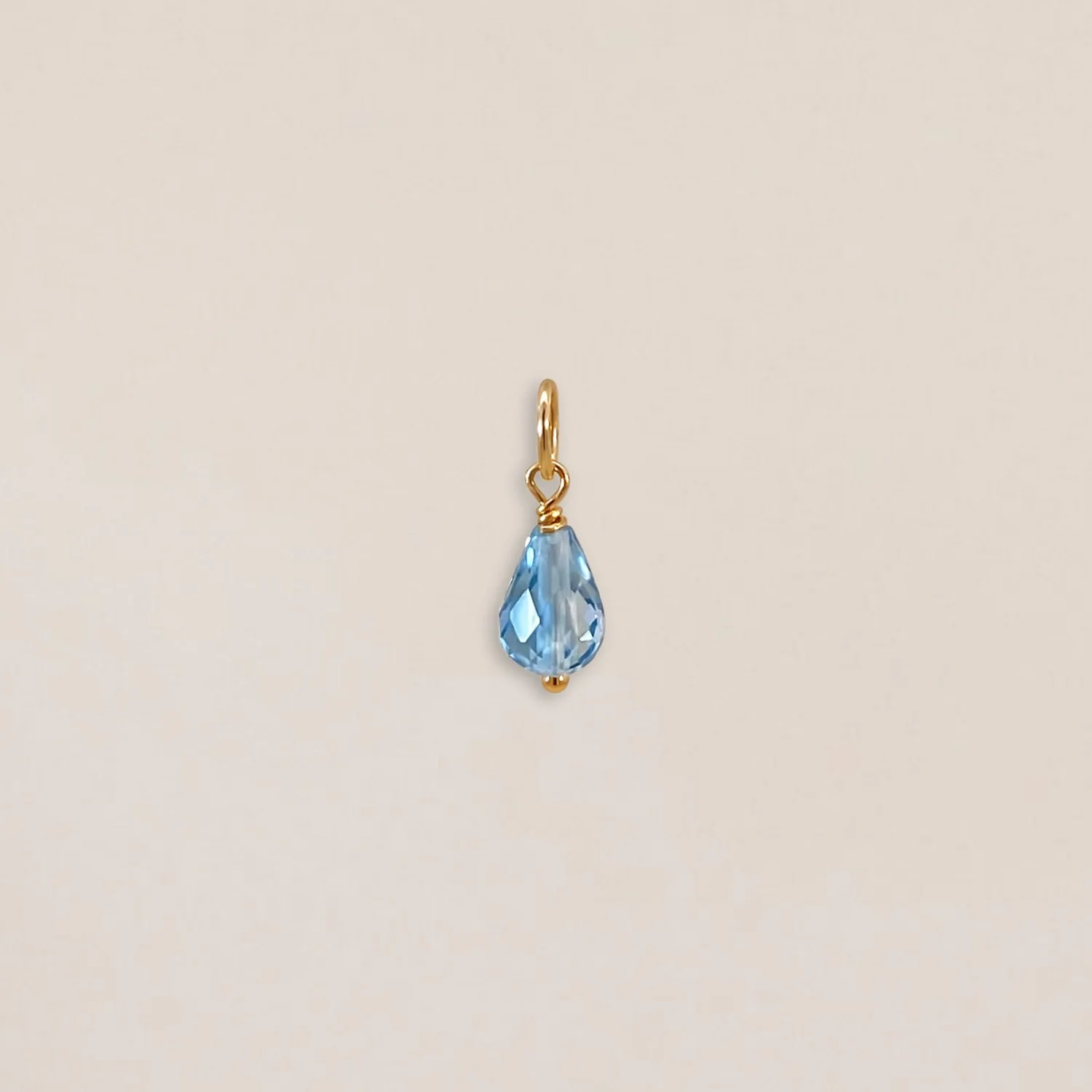 Blue Topaz Charm