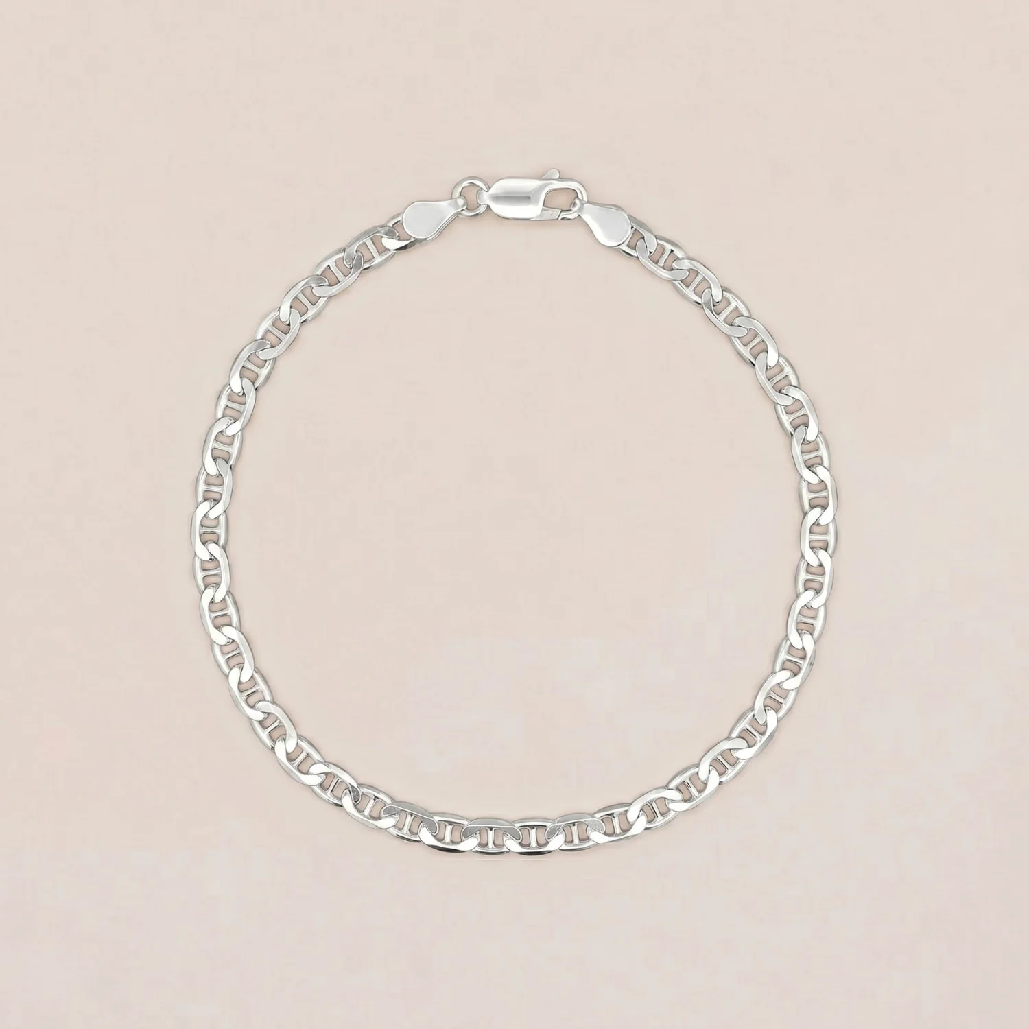 Bold Anchor Chain Bracelet Silver