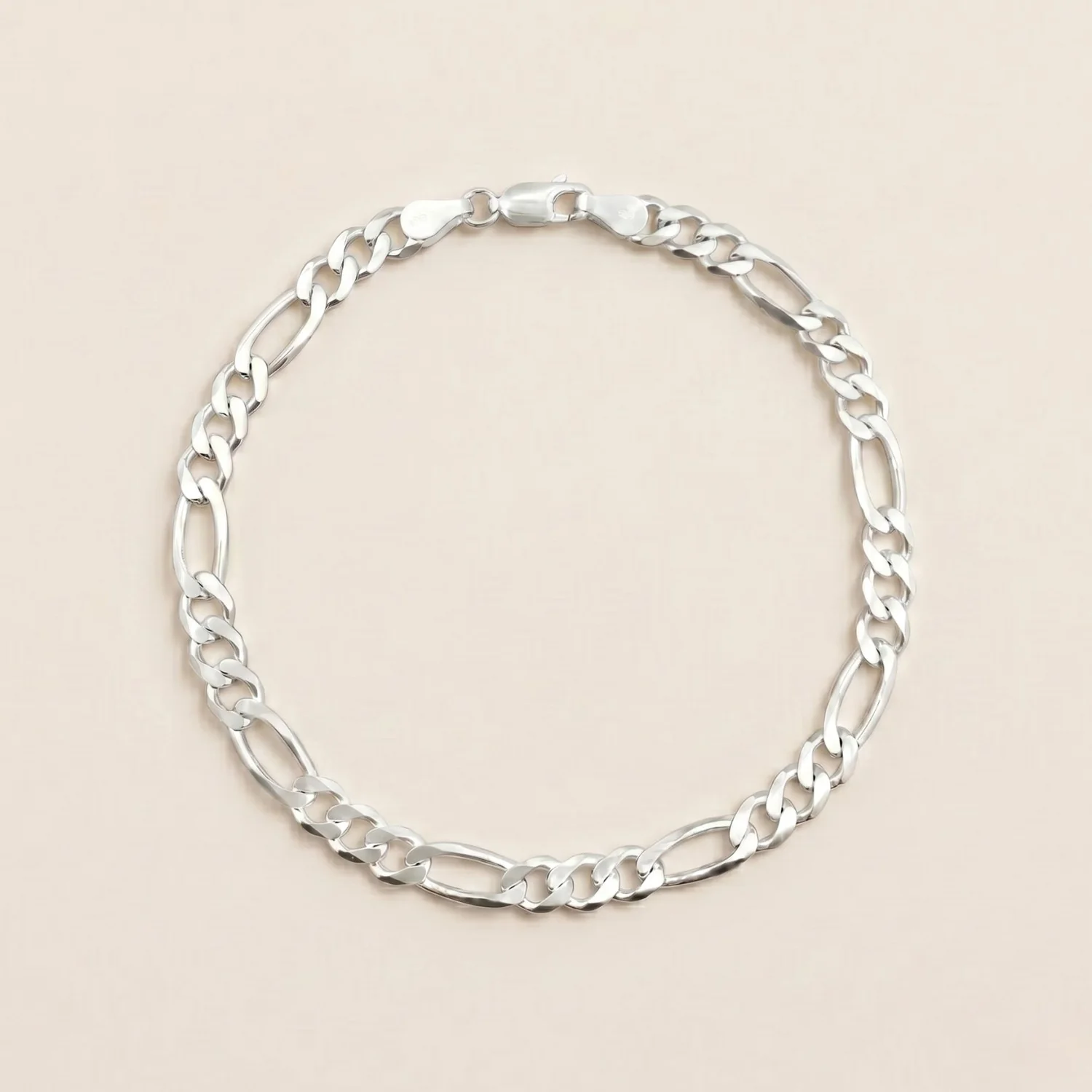 Bold Figaro Bracelet Silver