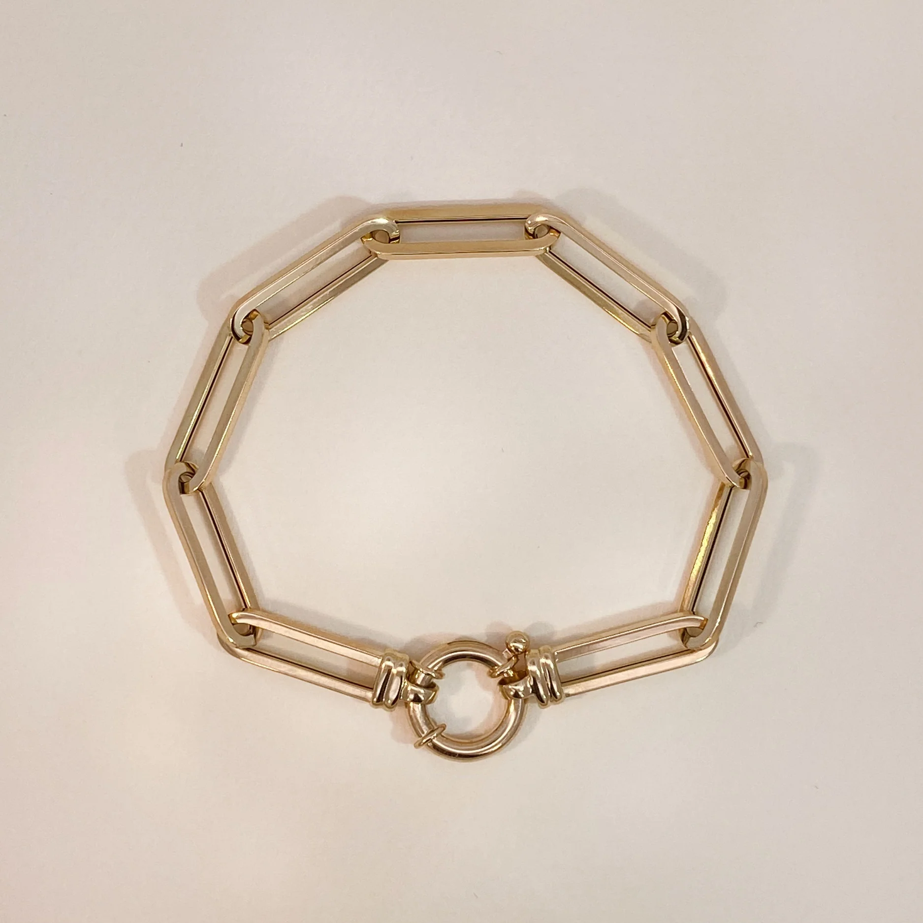 Bold Link Bracelet with Springlock