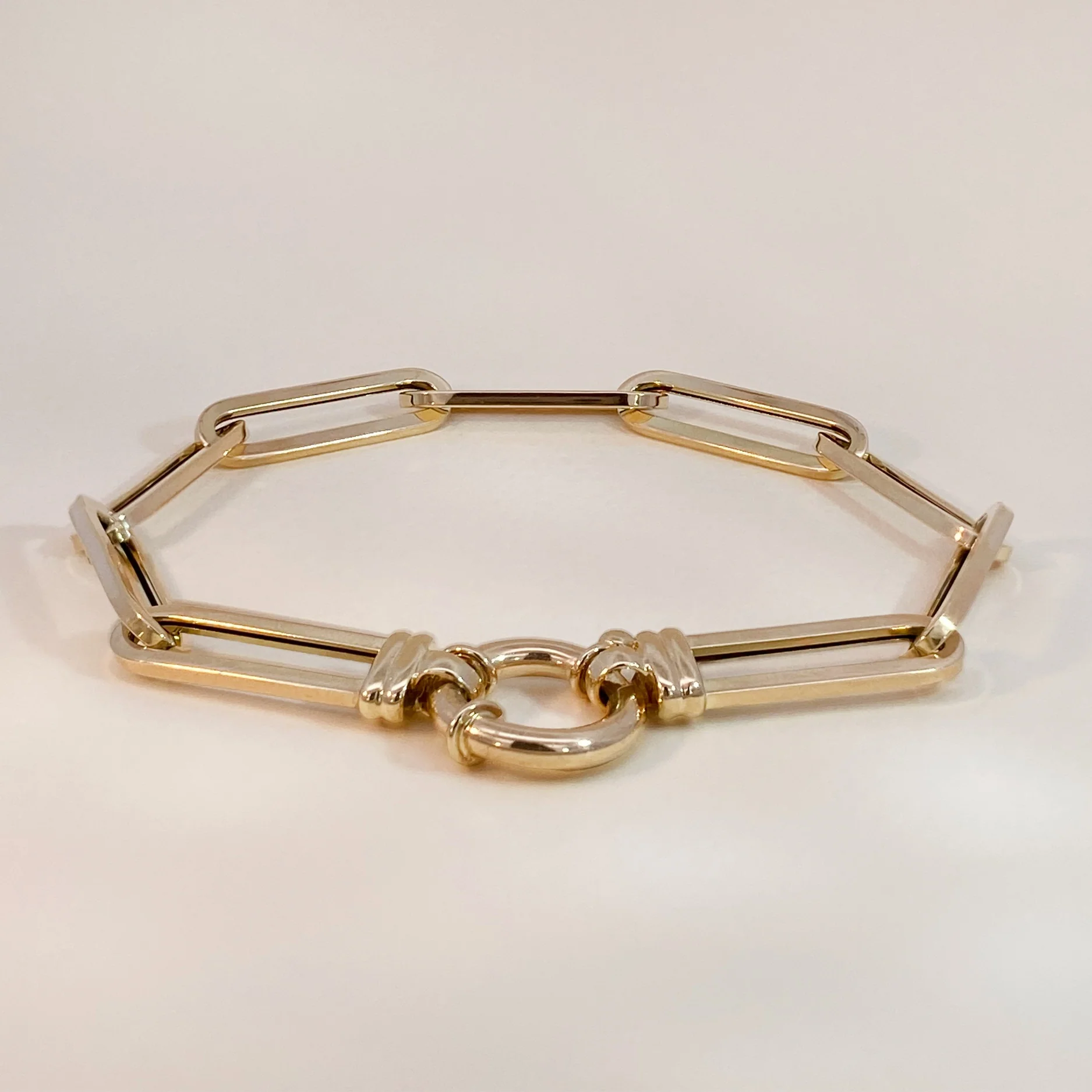 Bold Link Bracelet with Springlock - Image 3