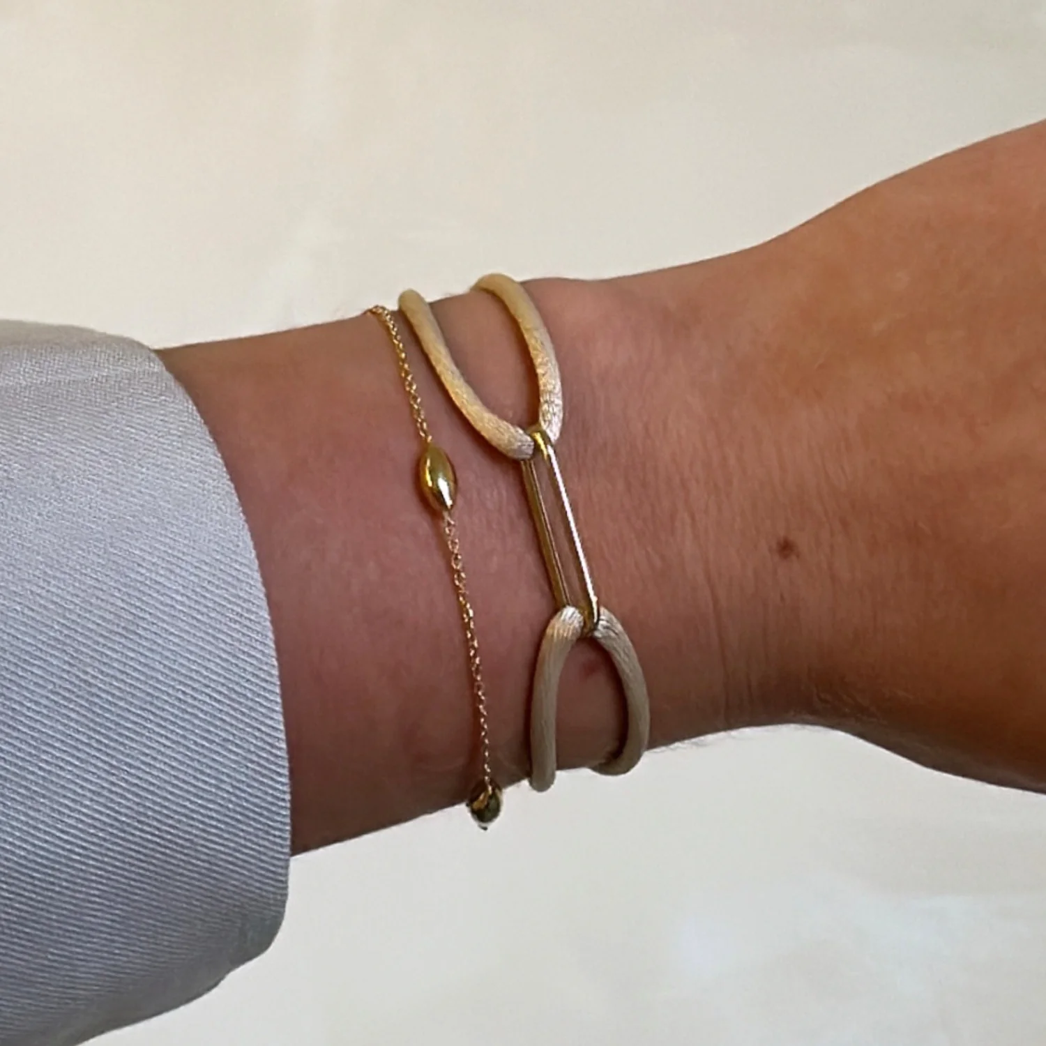 Bold Link Satin Bracelet - Image 2