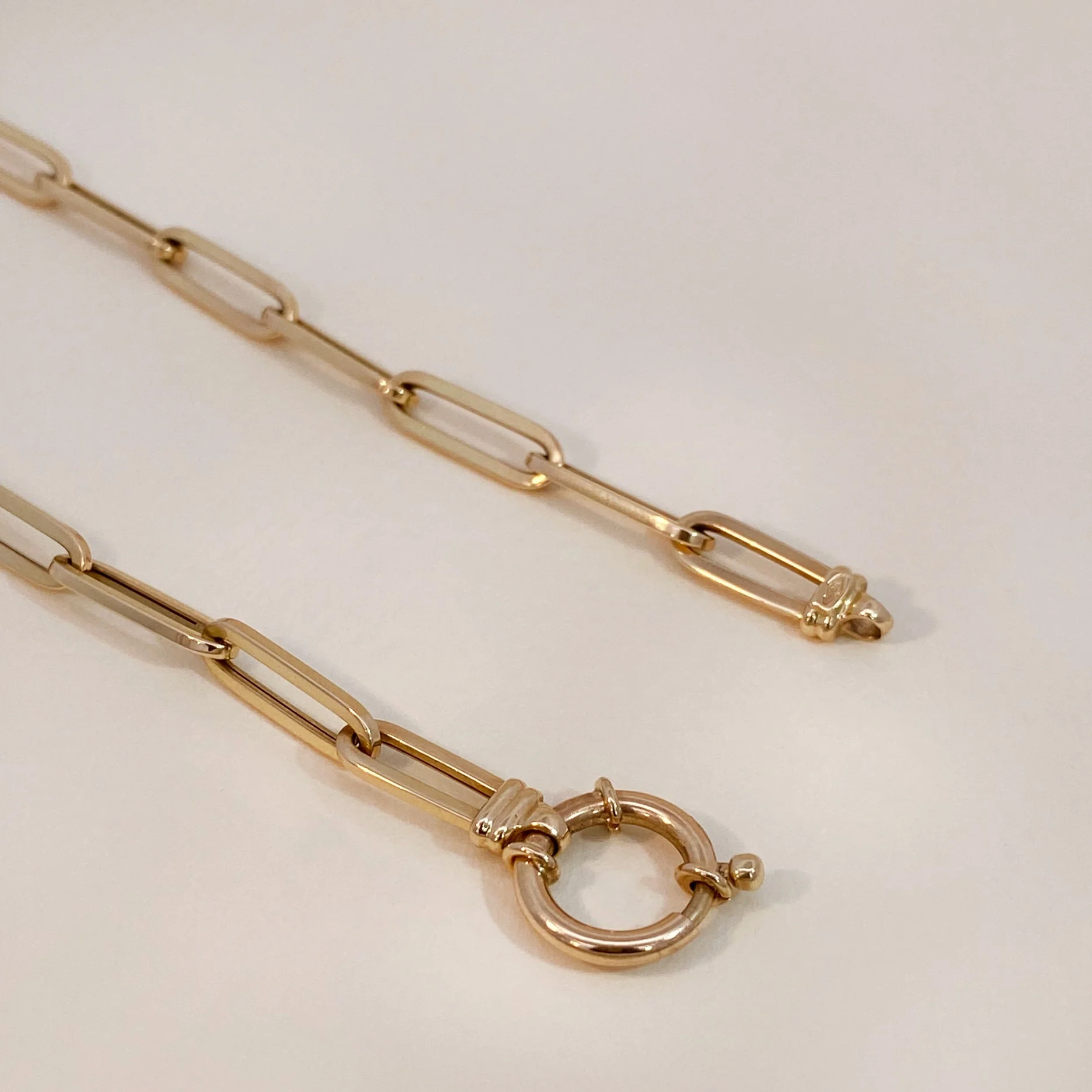 Bold Paperclip Necklace with Springlock - Image 5