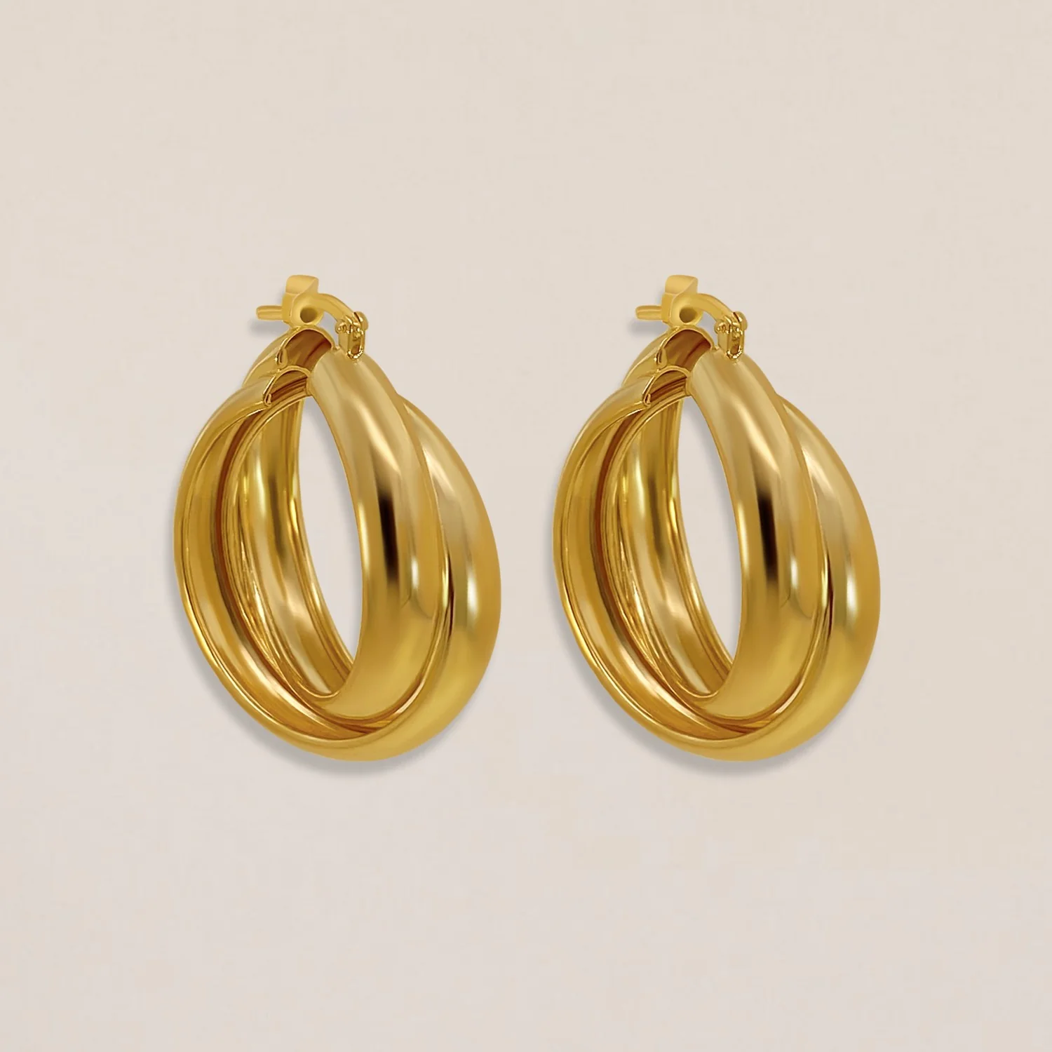 Bold Twist Hoops