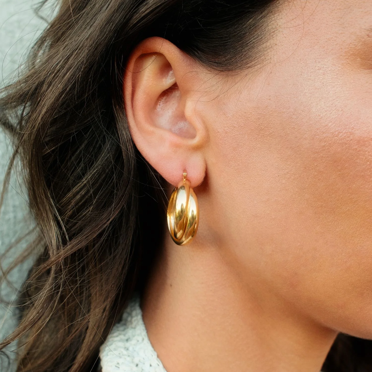 Bold Twist Hoops - Image 6