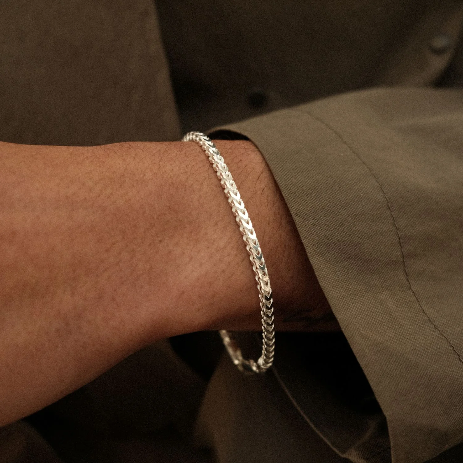 Boxy Gourmet Bracelet Silver - Image 3