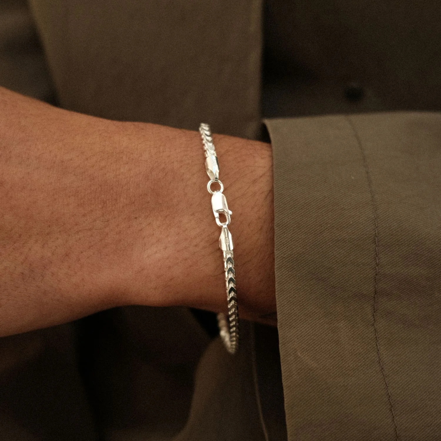 Boxy Gourmet Bracelet Silver - Image 4