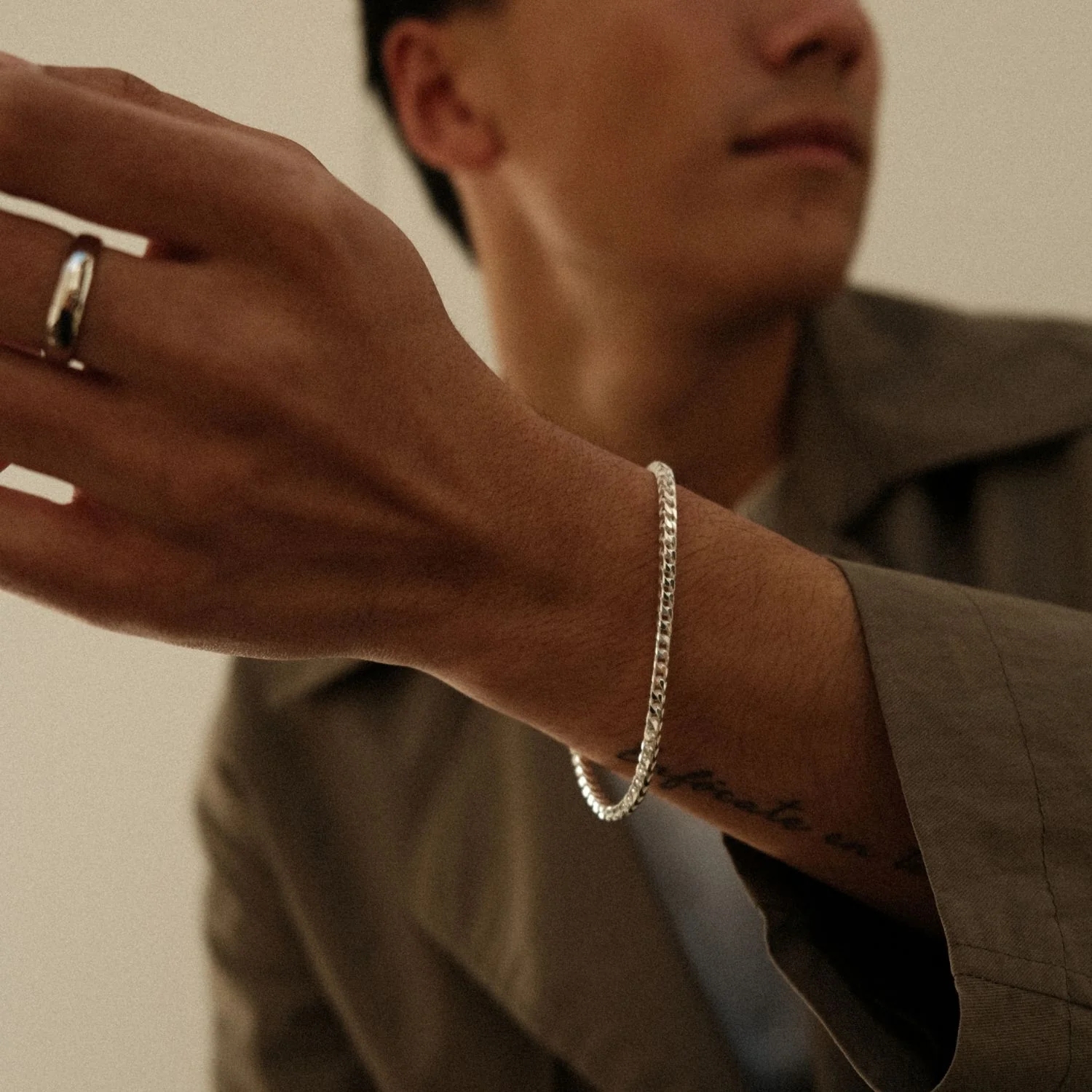 Boxy Gourmet Bracelet Silver - Image 5