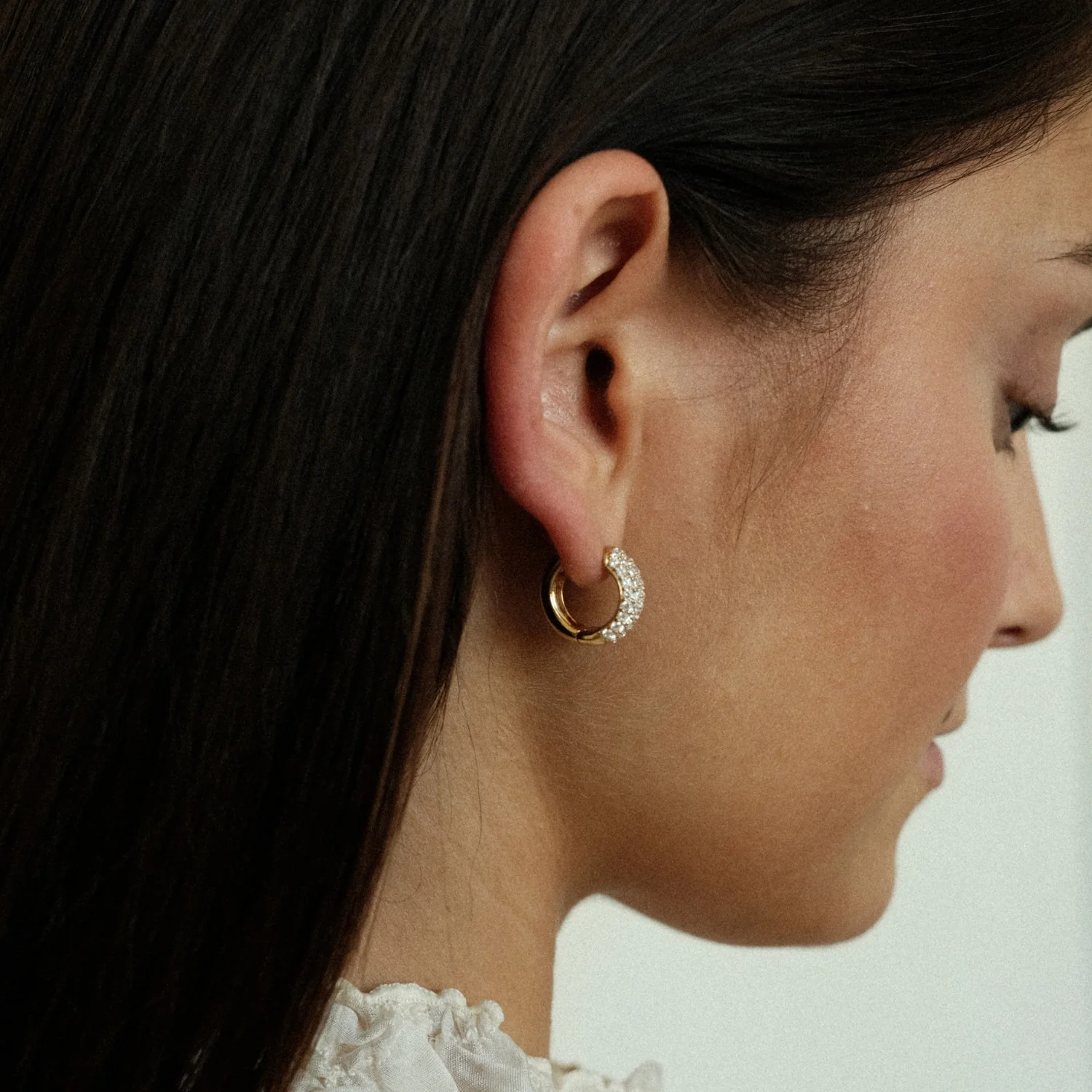 Chubby Pavé Hoops - Image 4