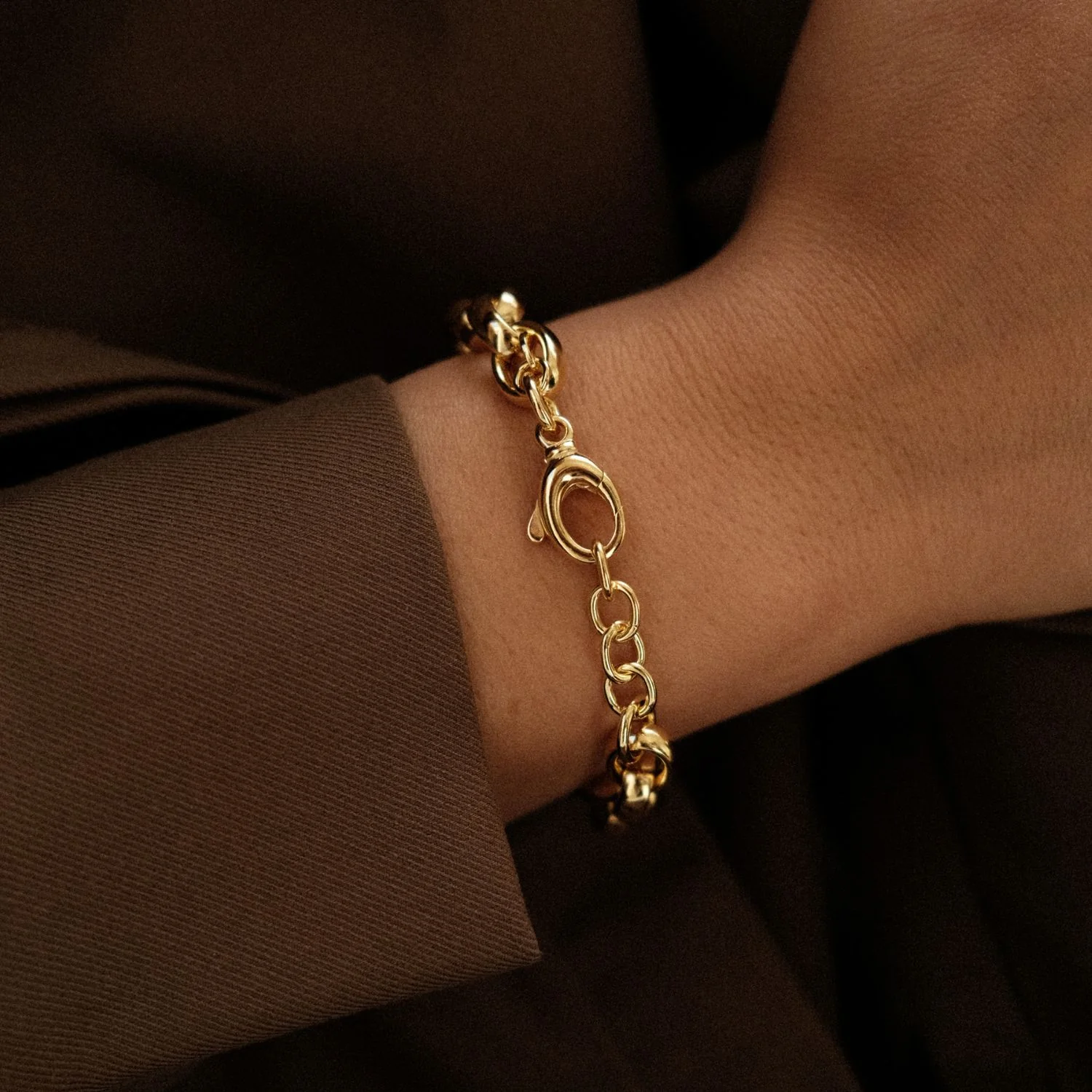 Chunky Oval Jasseron Bracelet - Image 3