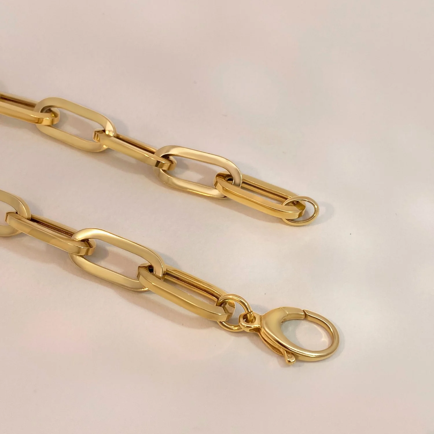 Chunky Paperclip Link Necklace - Image 3