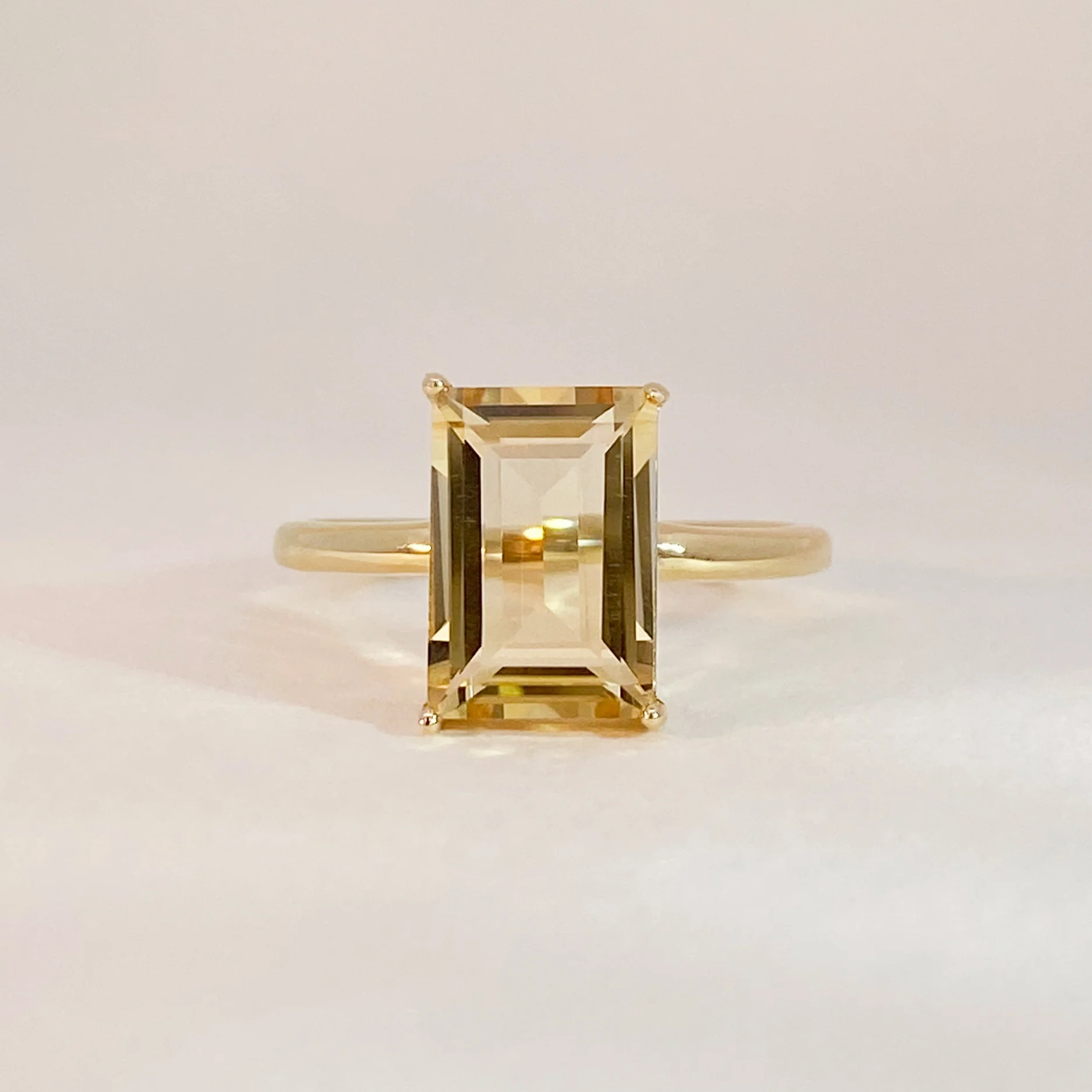 Citrine Statement Ring