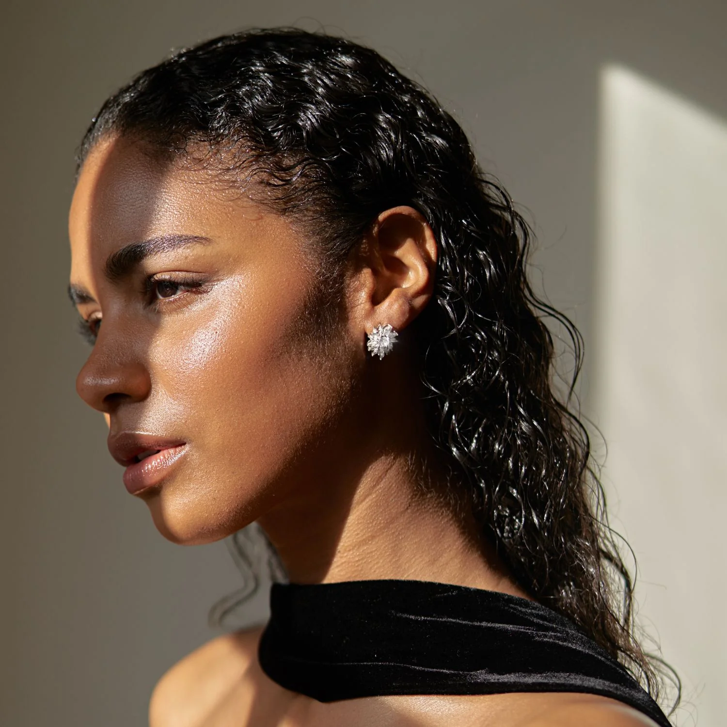 Crystal Floral Studs - Image 4