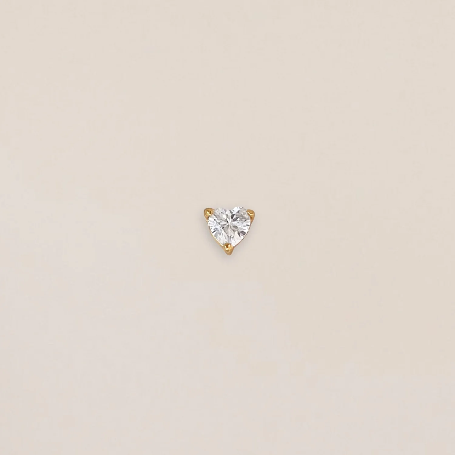 Crystal Heart Piercing
