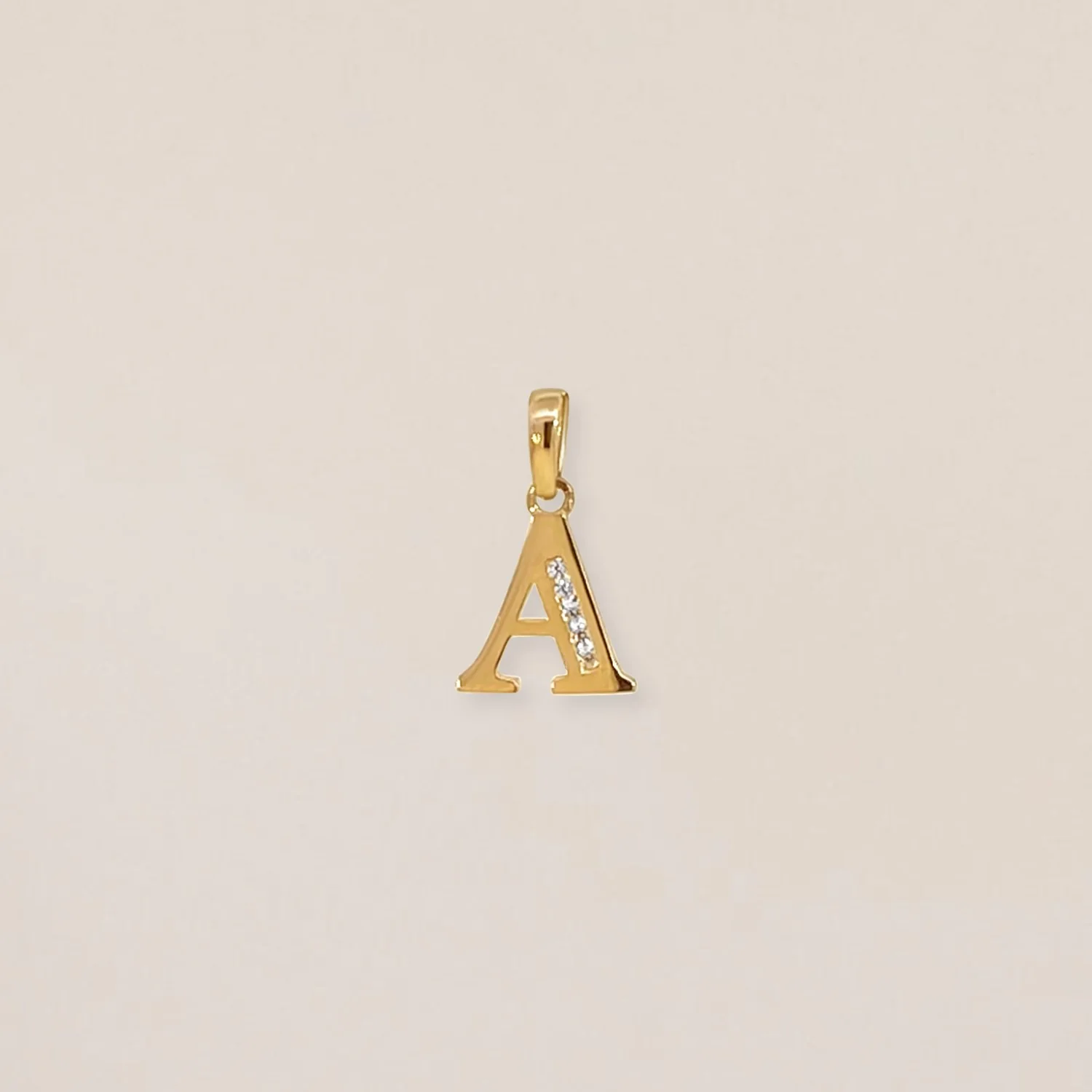 Crystal Letter Charm