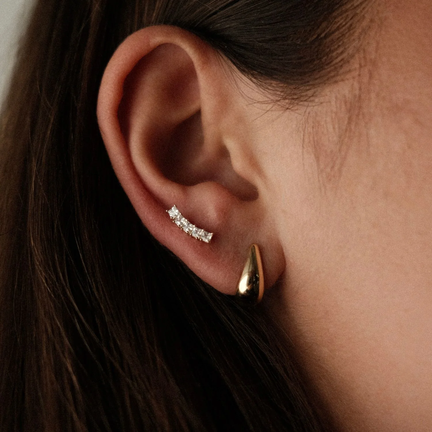 Curved Crystal Studs - Image 4