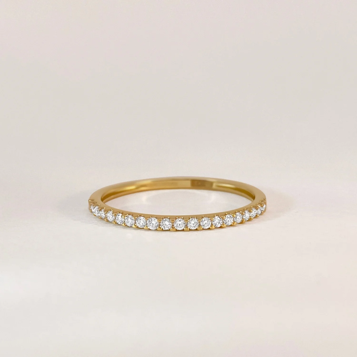 Delicate Diamond Row Ring