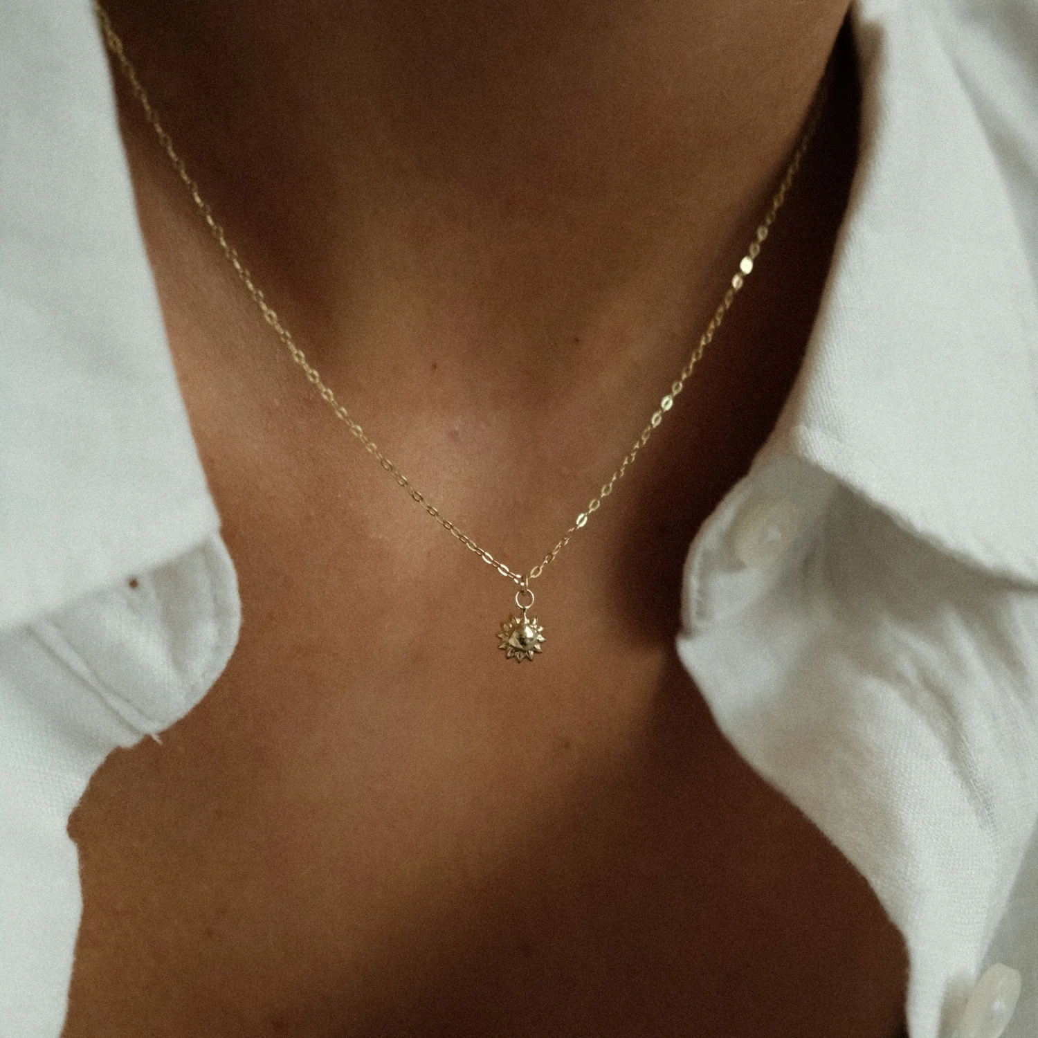 Delicate Sun Necklace - Image 2