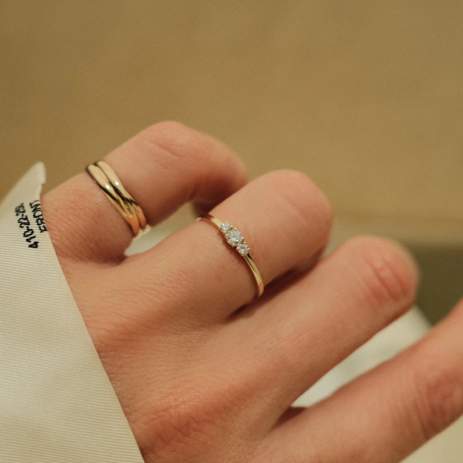 Delicate Trilogy Ring - Image 2