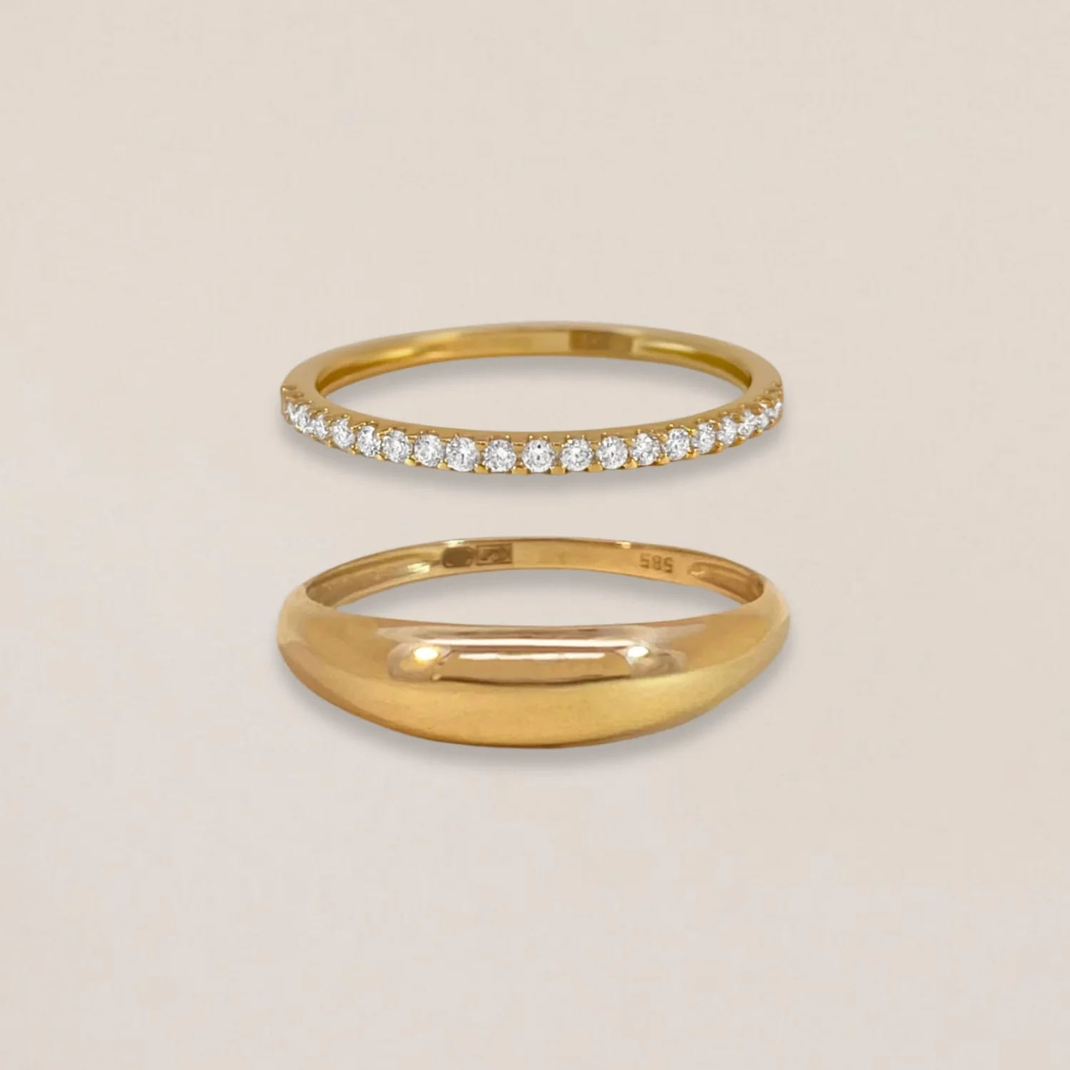 Diamond & Balloon Ring Set