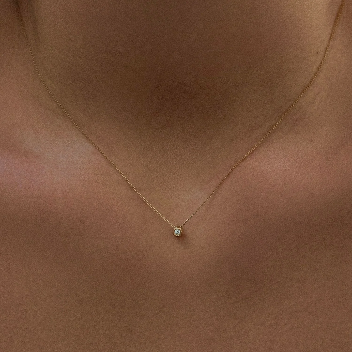 Diamond Bezel Necklace - Image 2