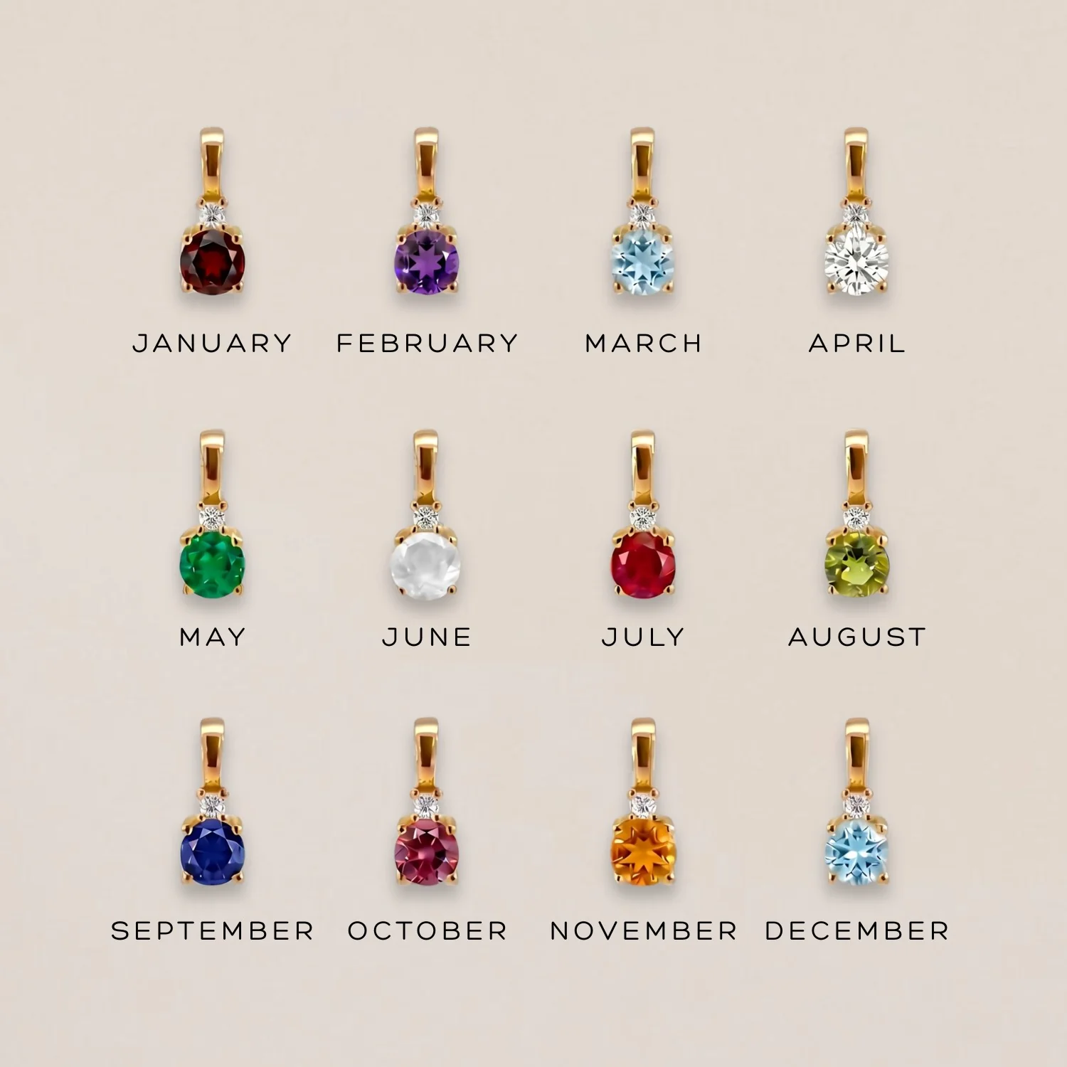 Diamond Birthstone Charm - Image 3
