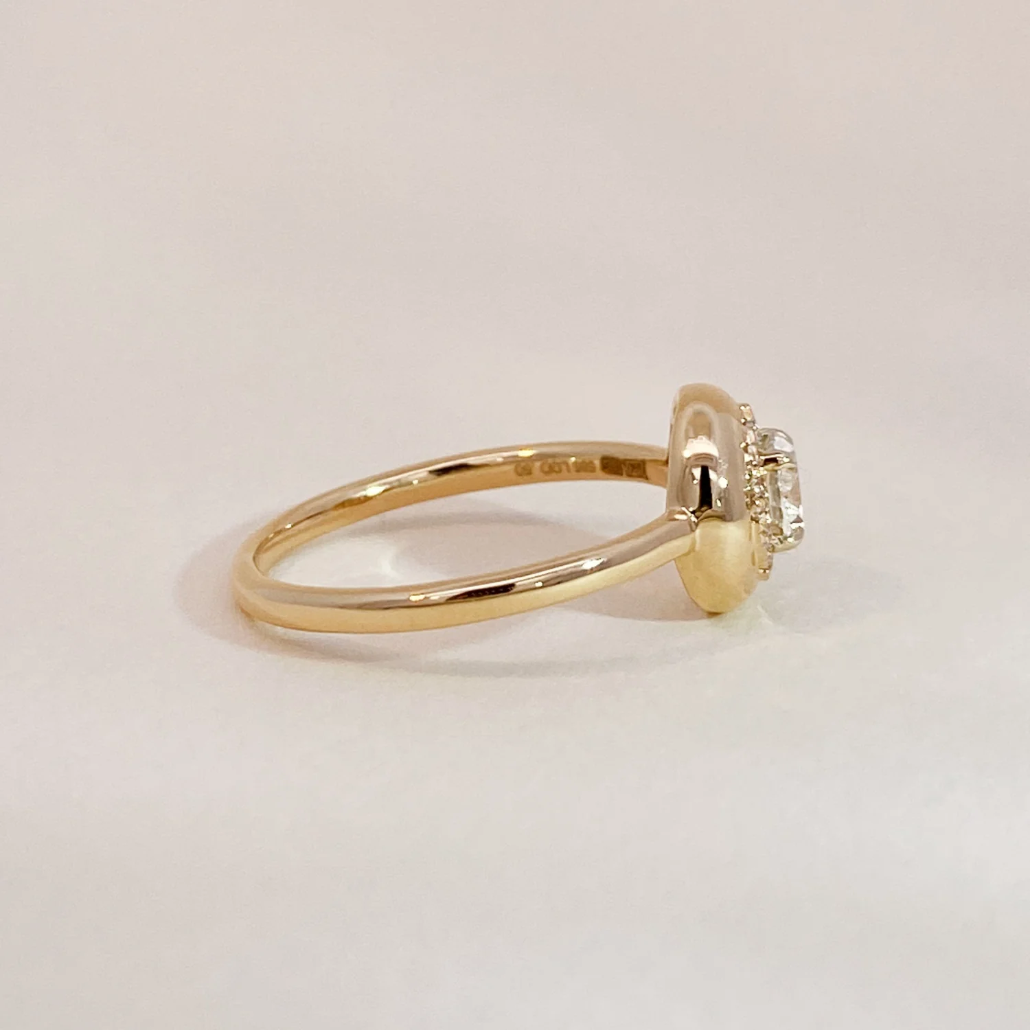 Diamond Button Ring - Image 3