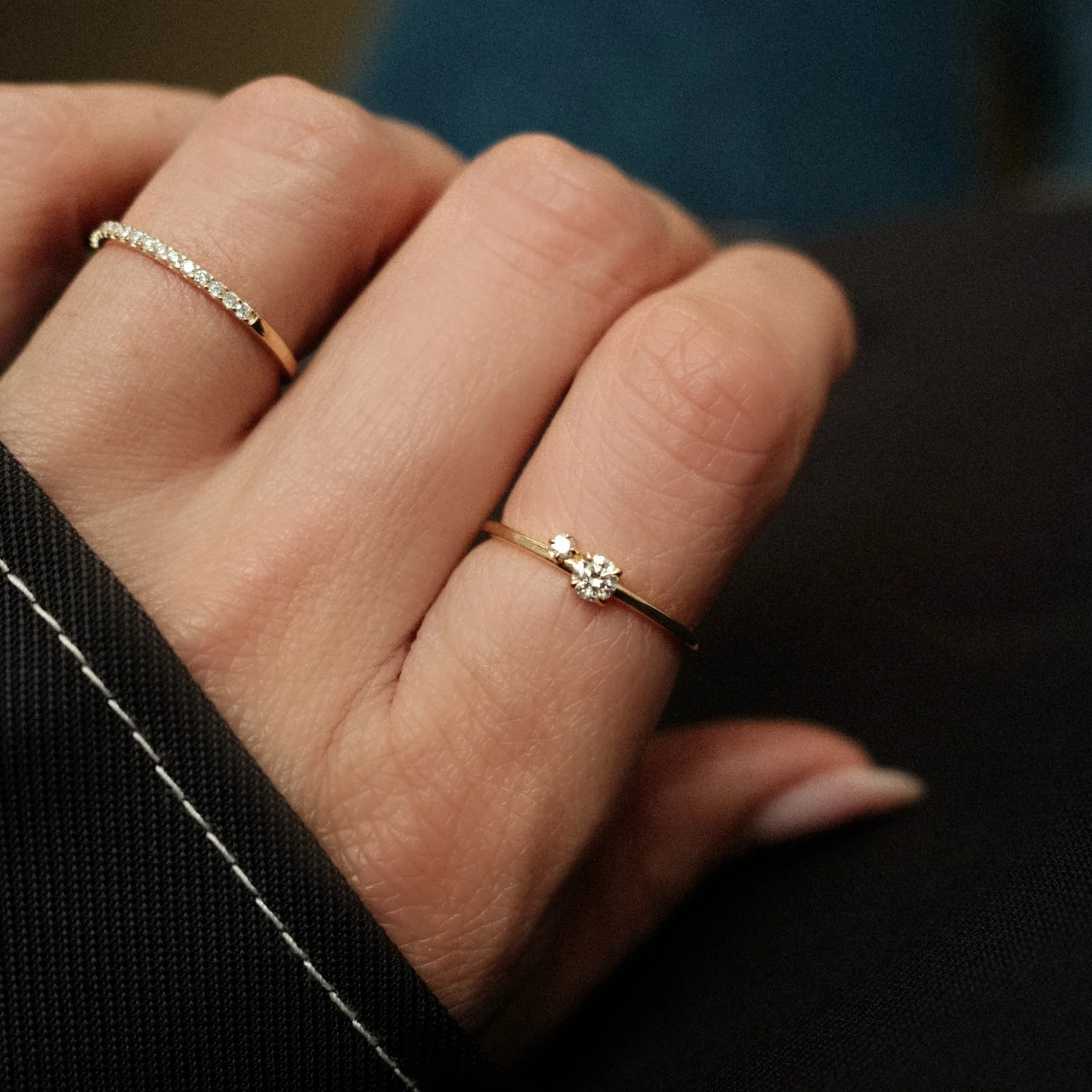 Diamond Duo Ring - Image 2