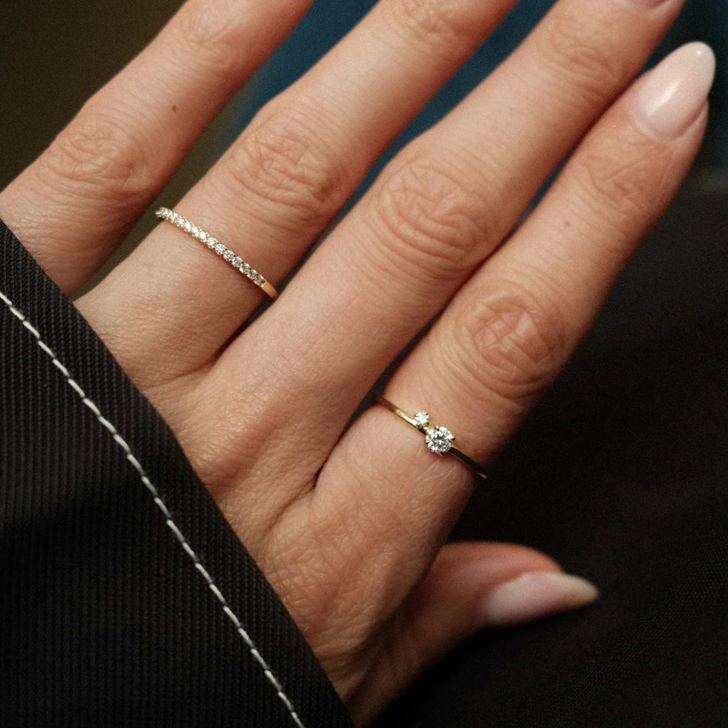 Diamond Duo Ring - Image 4