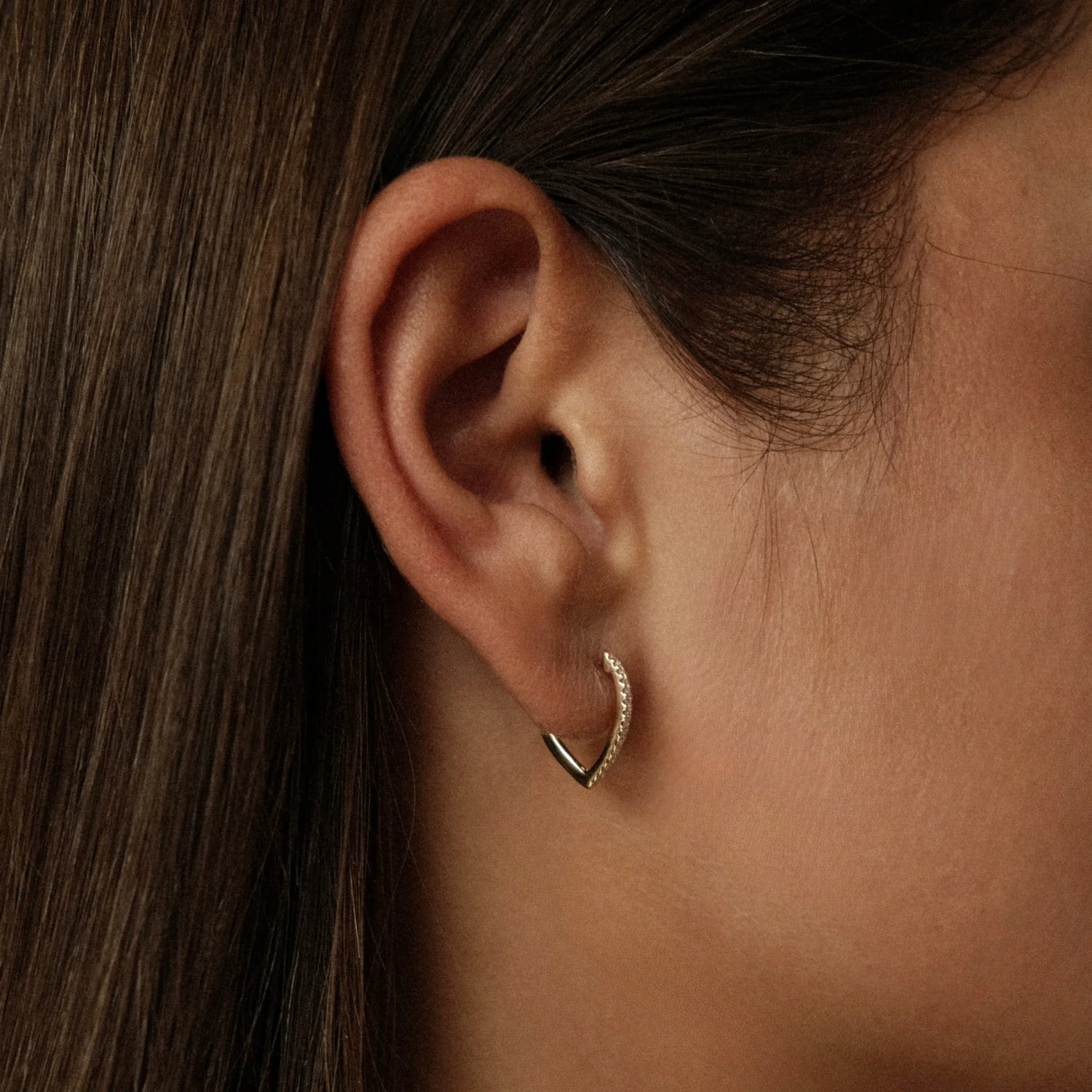 Diamond Edge Hoops - Image 3