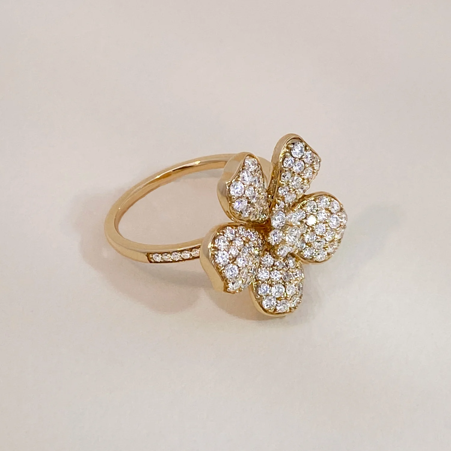 Diamond Flower Statement Ring - Image 5