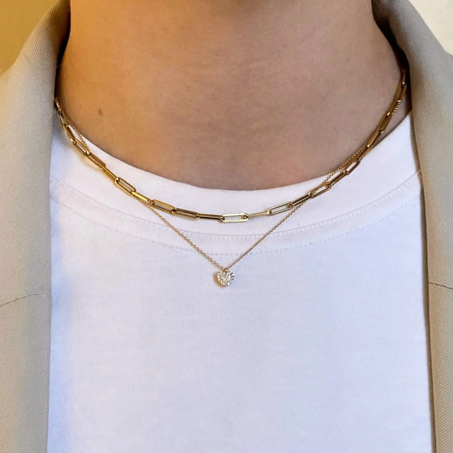 Diamond Heart Necklace - Image 2