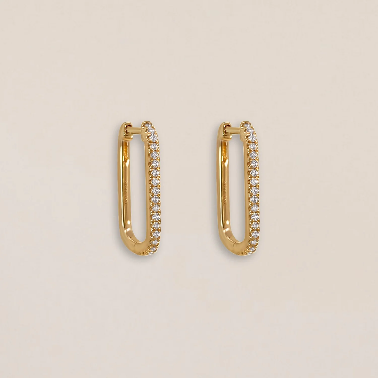 Diamond Link Hoops