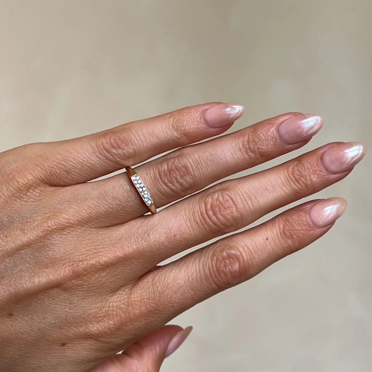 Diamond Signet Ring - Image 2