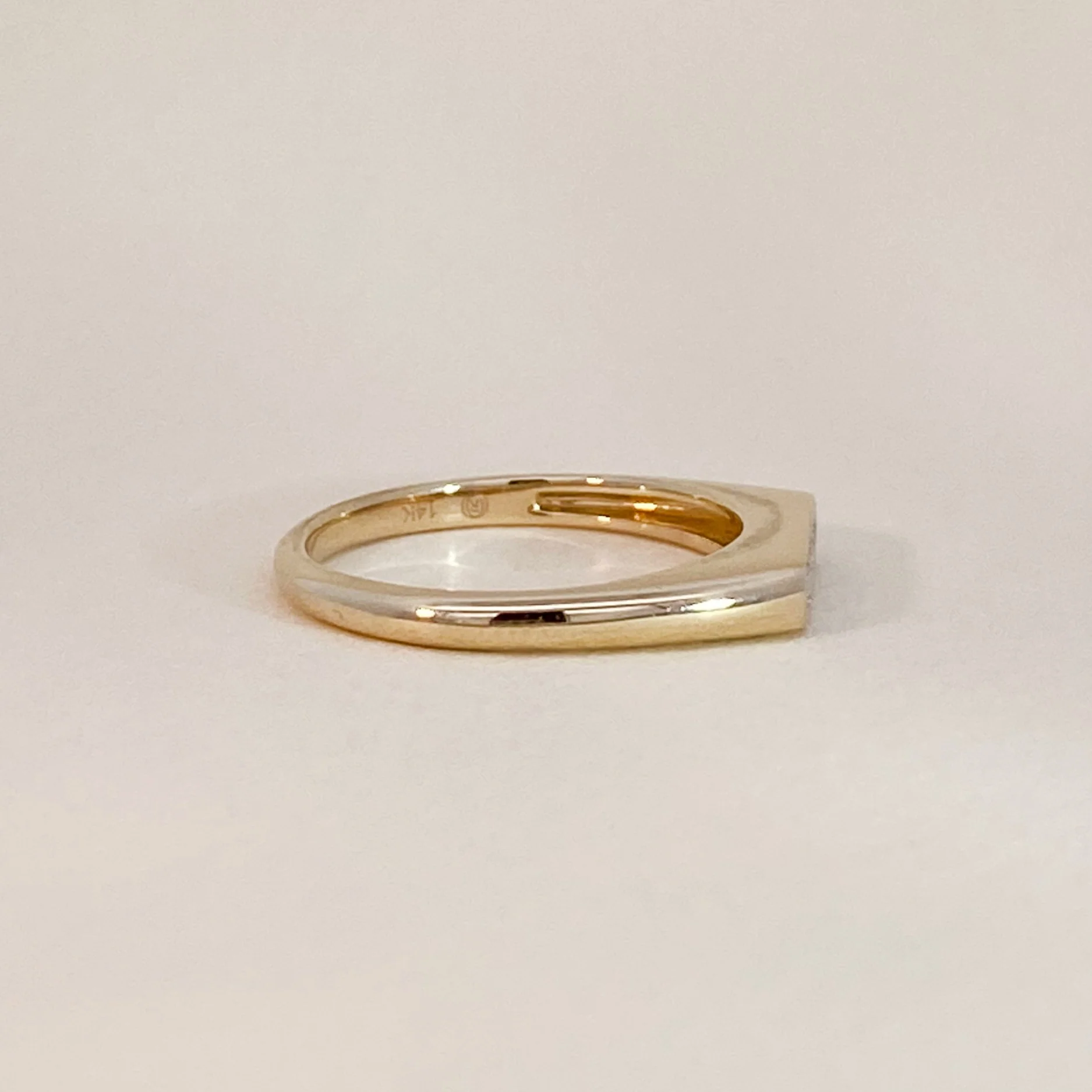 Diamond Signet Ring - Image 3