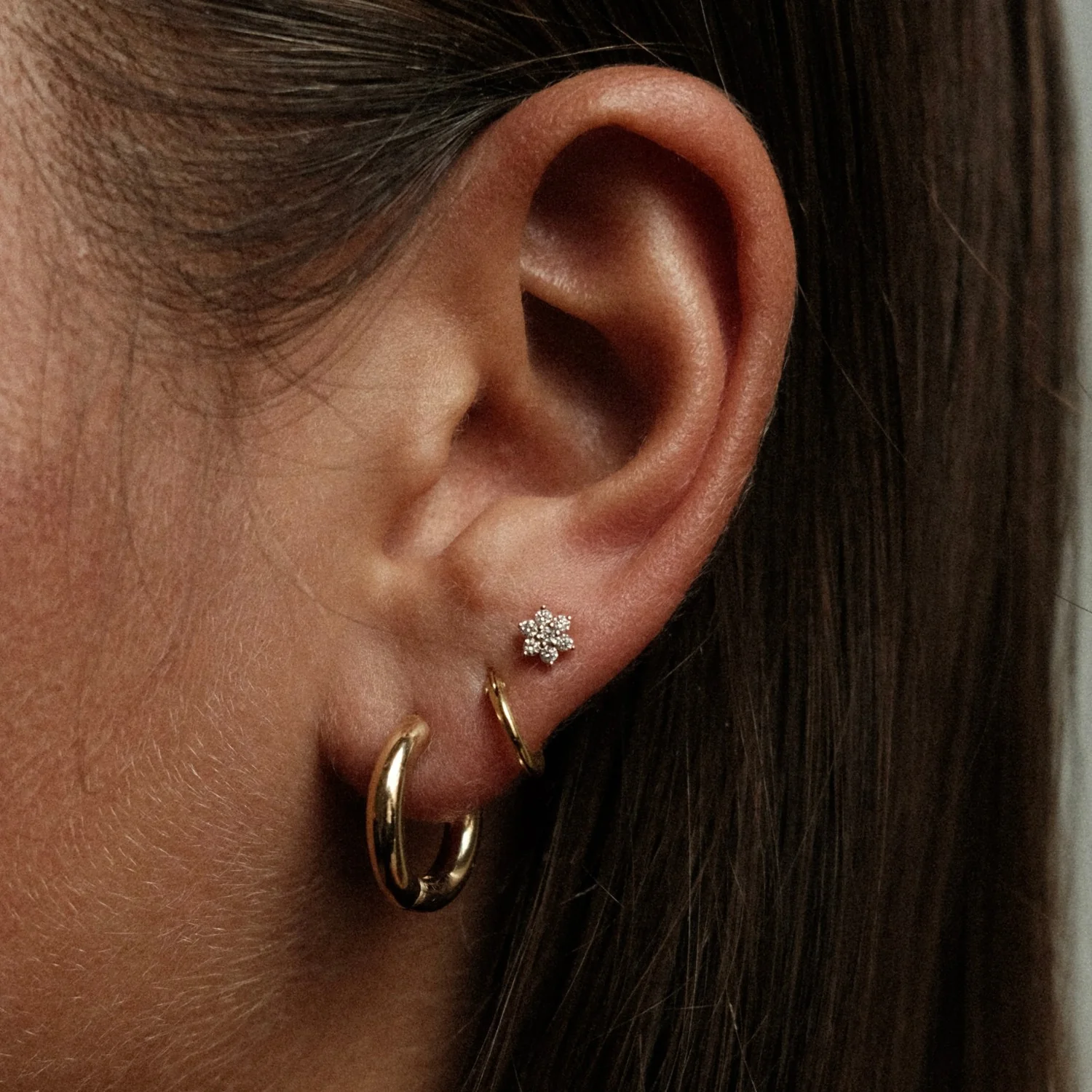 Diamond Starflower Studs - Image 2