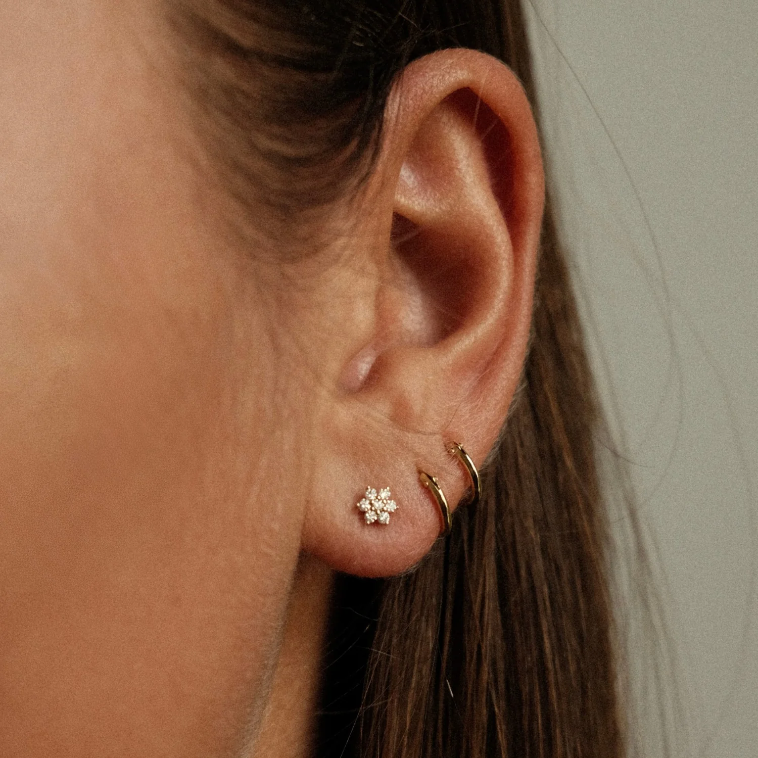Diamond Starflower Studs - Image 5