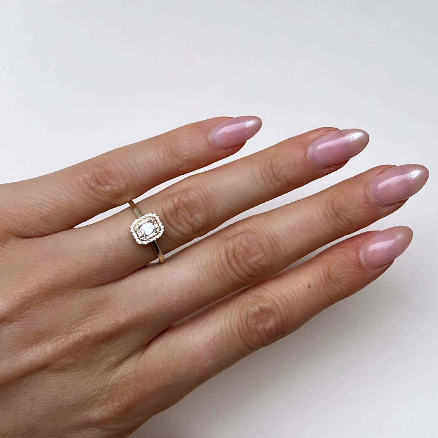 Double Diamond Halo Ring - Image 2