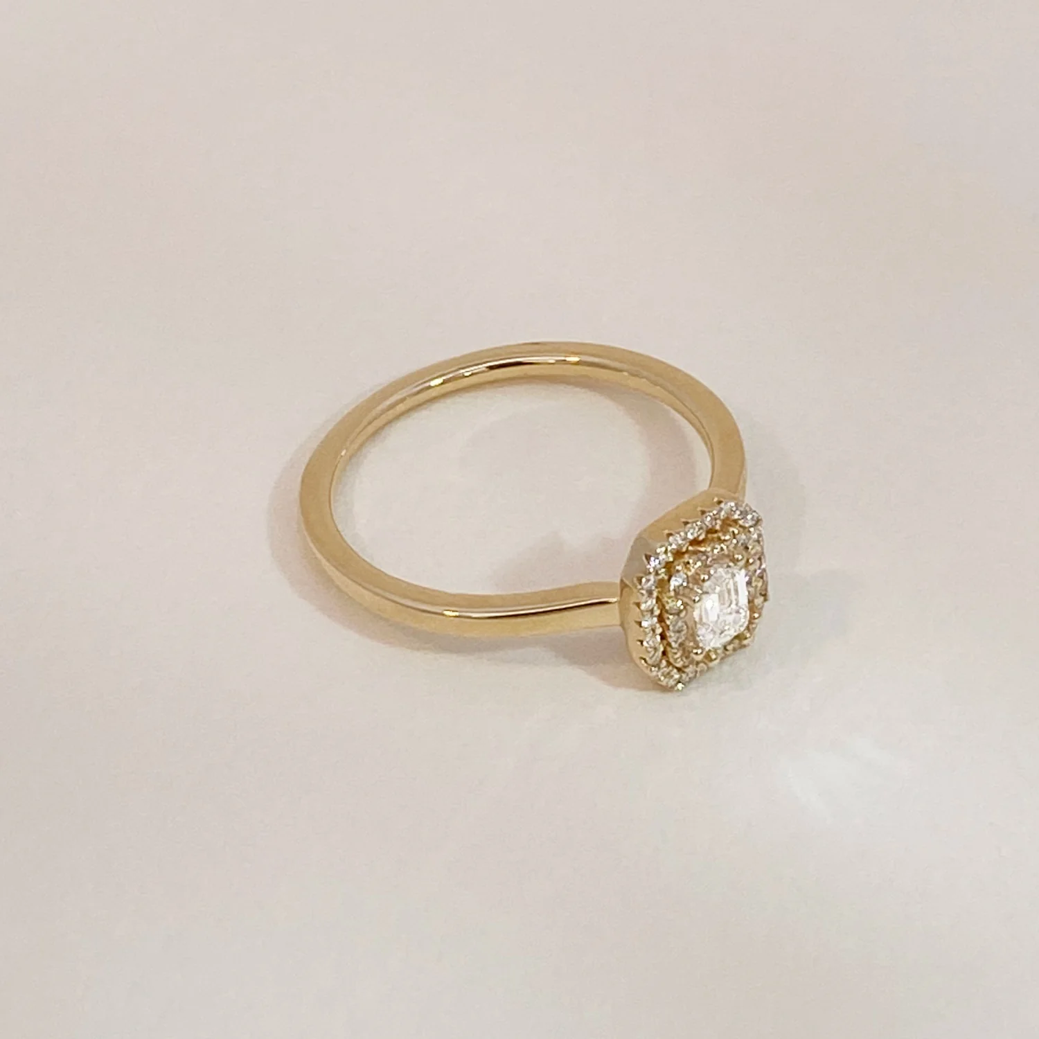 Double Diamond Halo Ring - Image 5