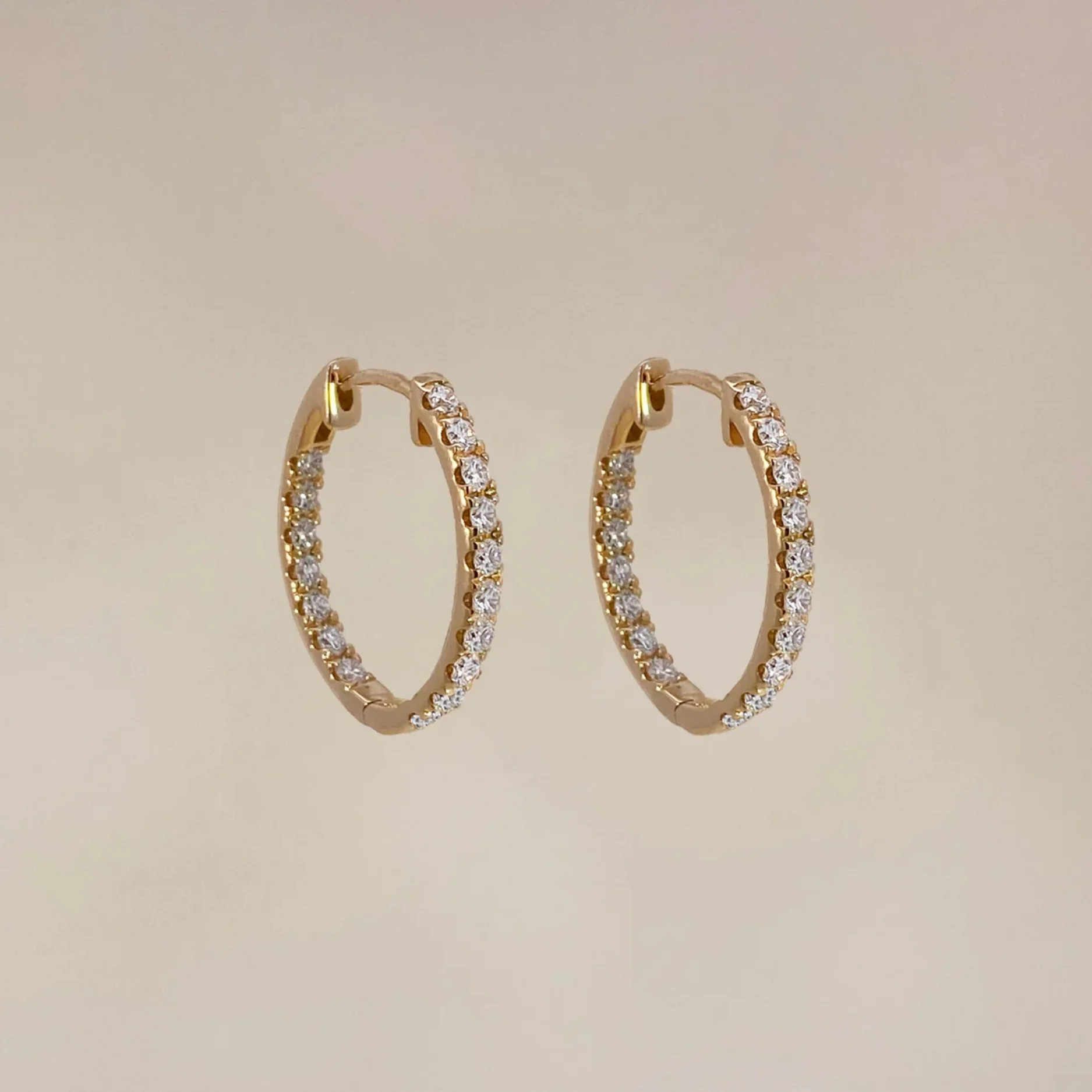 Double Diamond Hoops