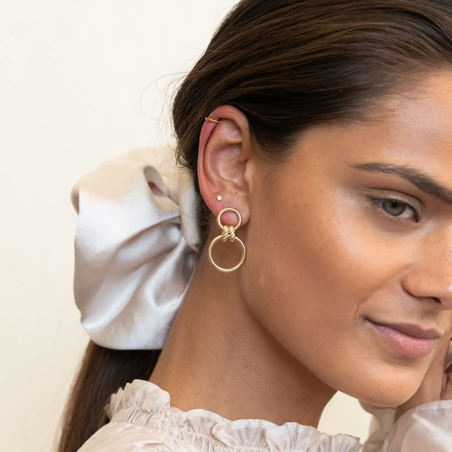 Double Hoop Earrings - Image 2